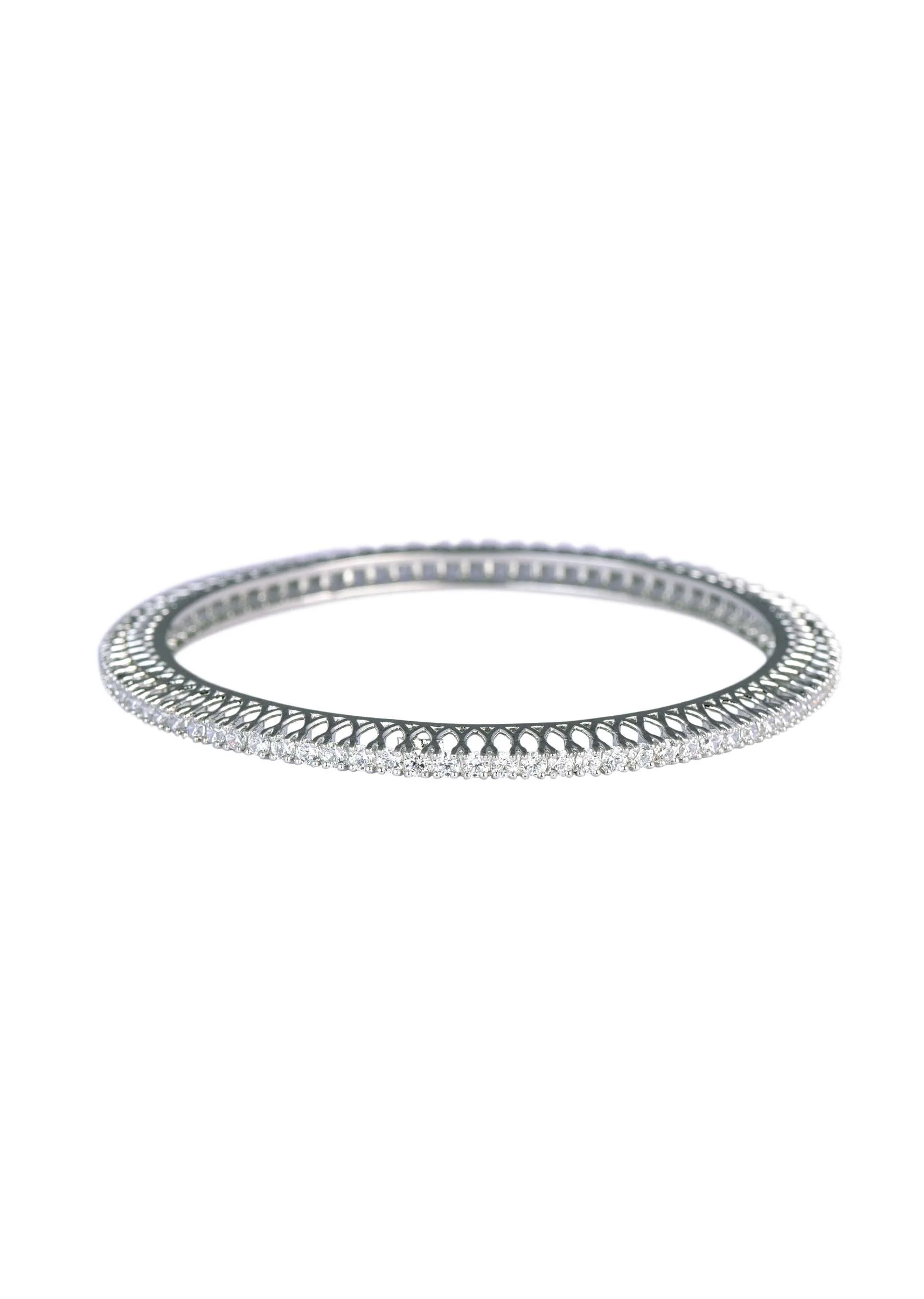 92.5 Sterling Silver Bangles Set of 2 - Image 5