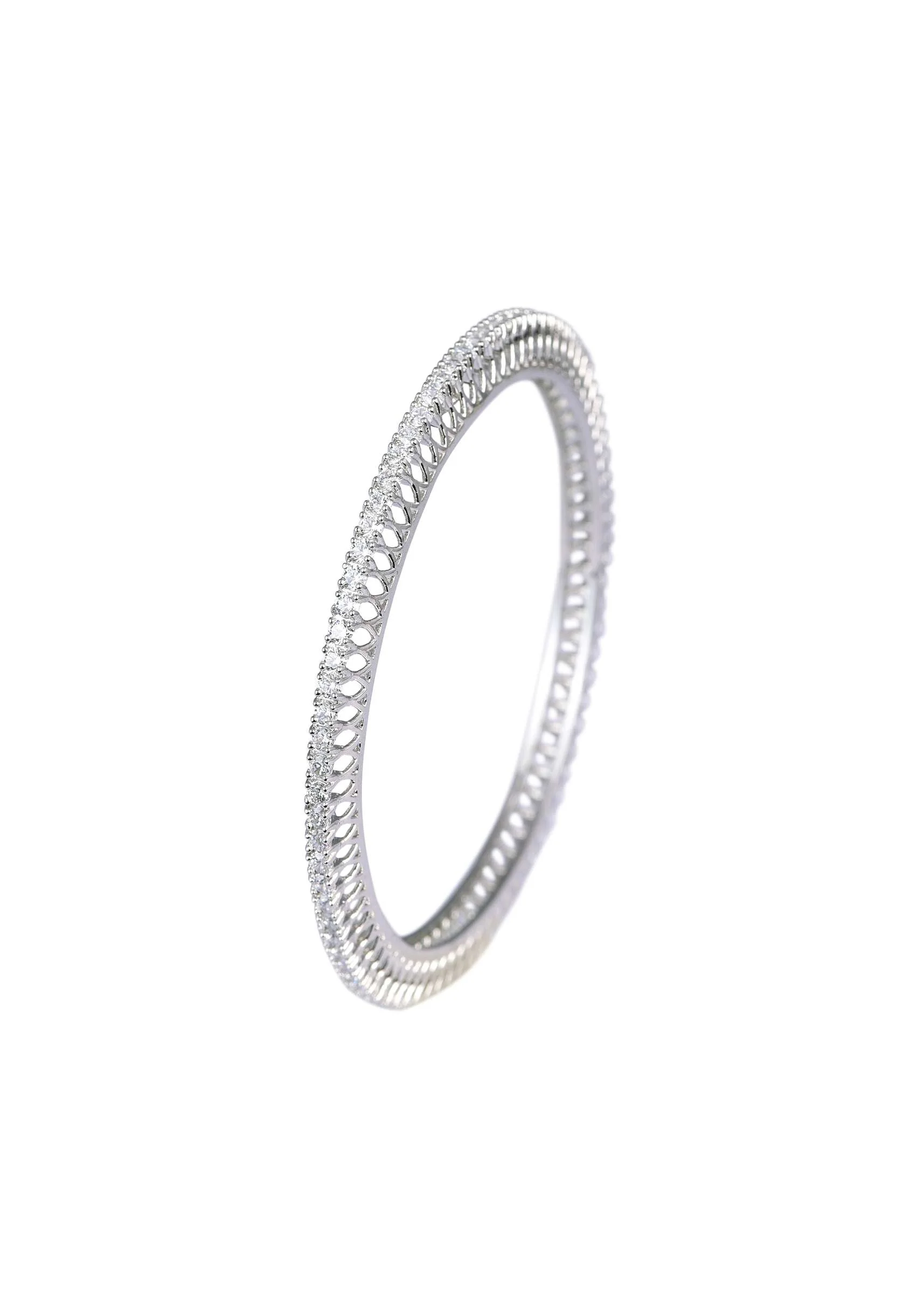 92.5 Sterling Silver Bangles Set of 2 - Image 6