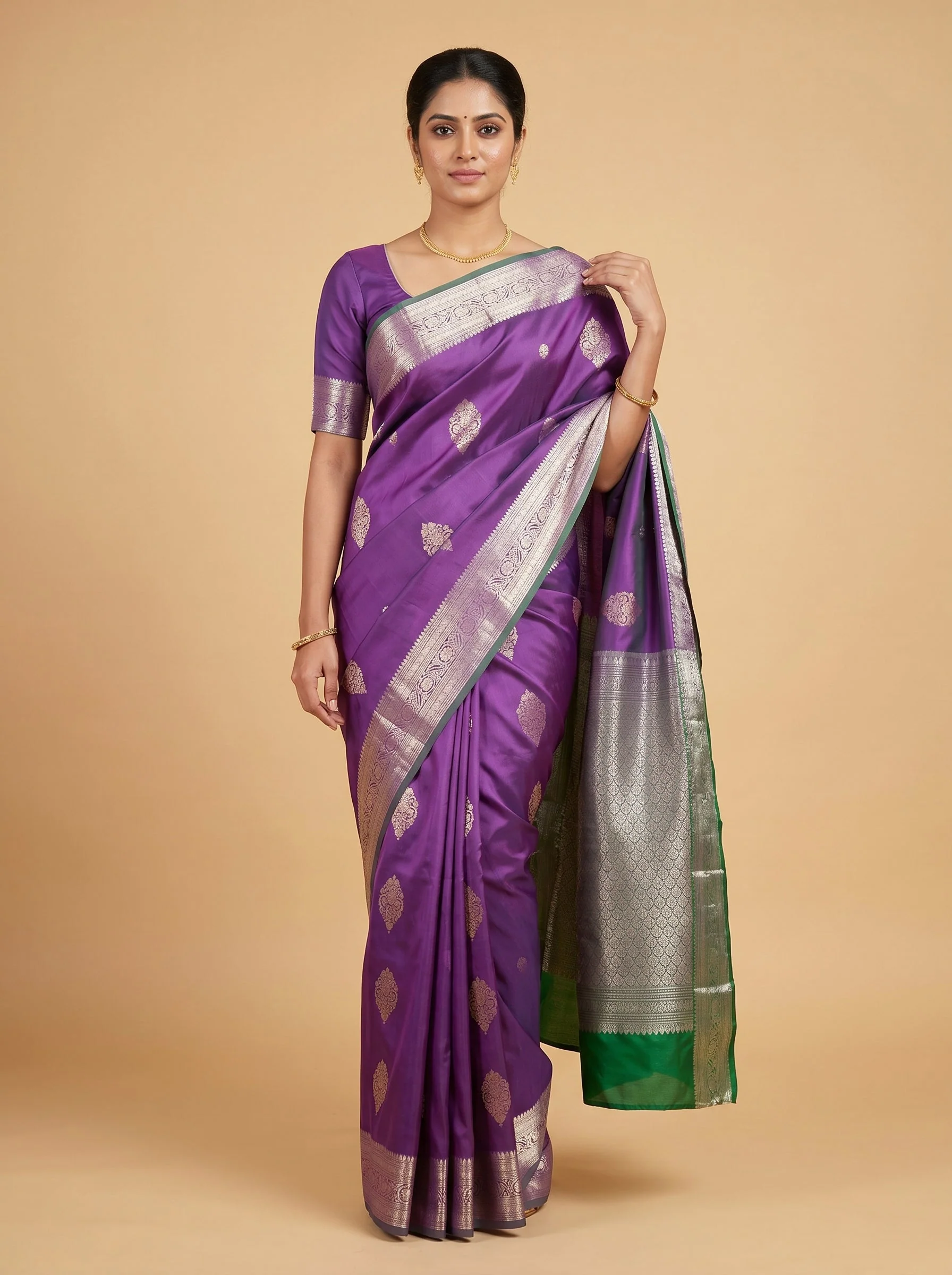 Amethyst Shine Saree