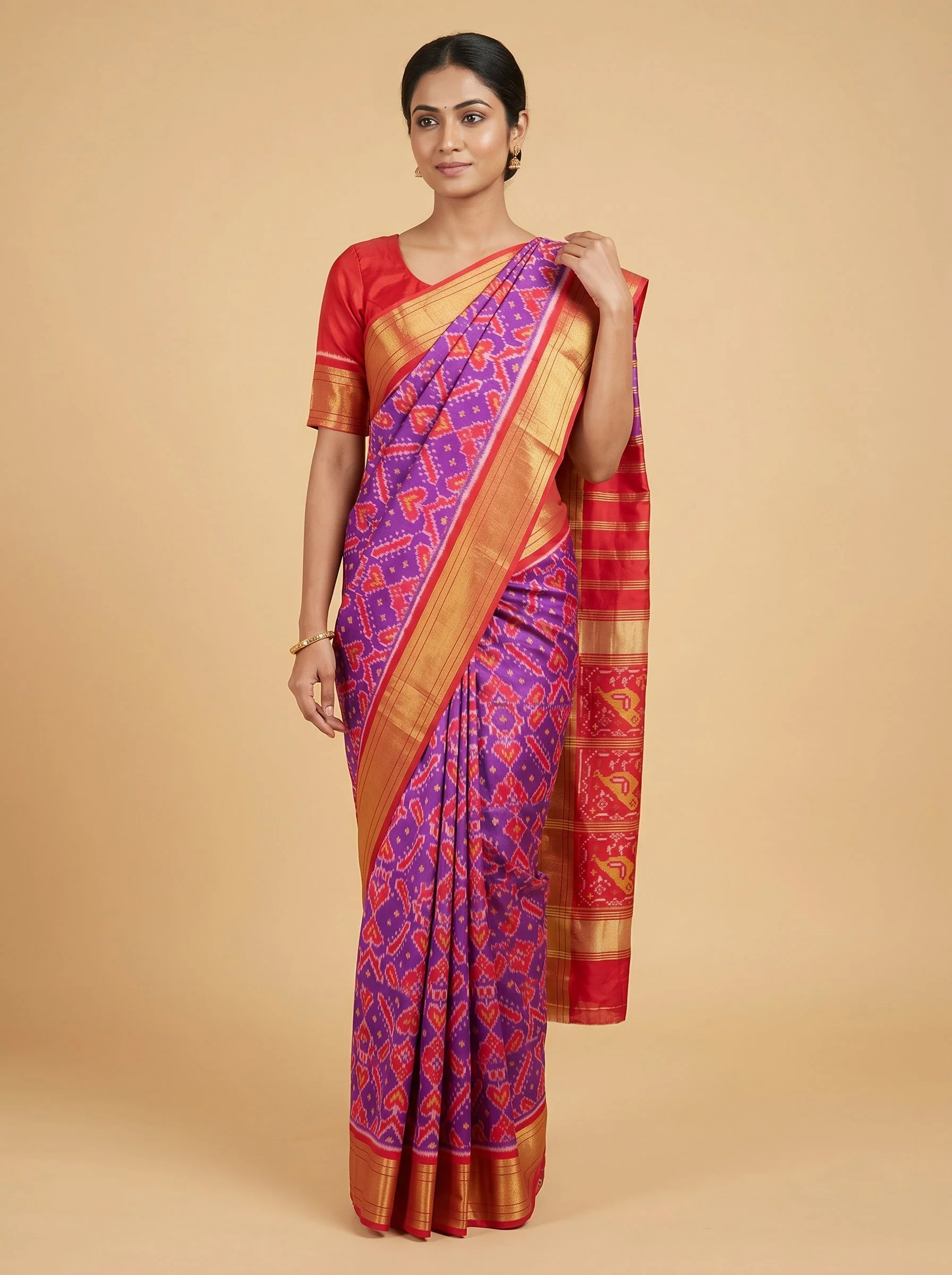 Amethyst Silk Charm Saree