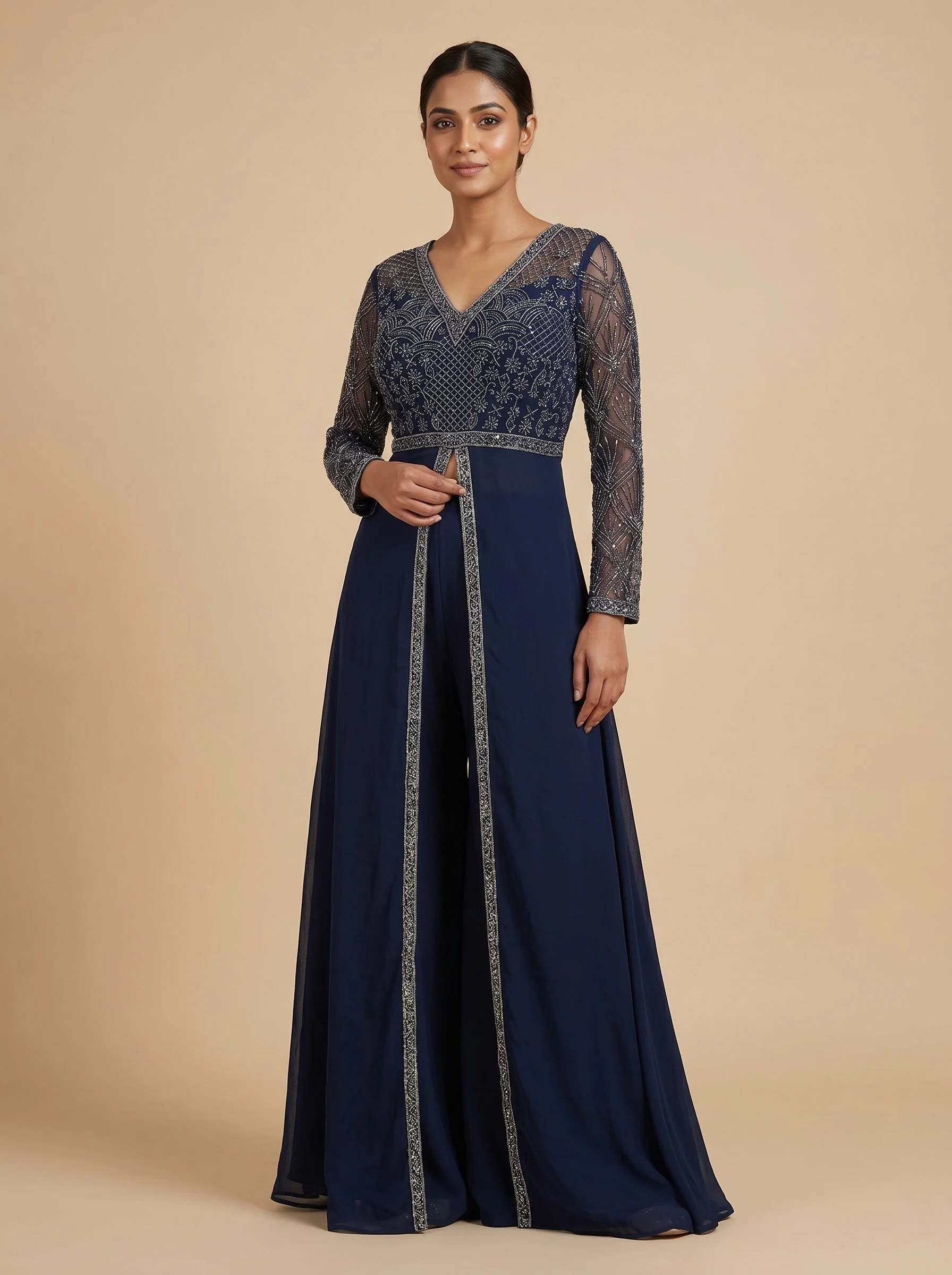Azure Drift Blue Skirt Set