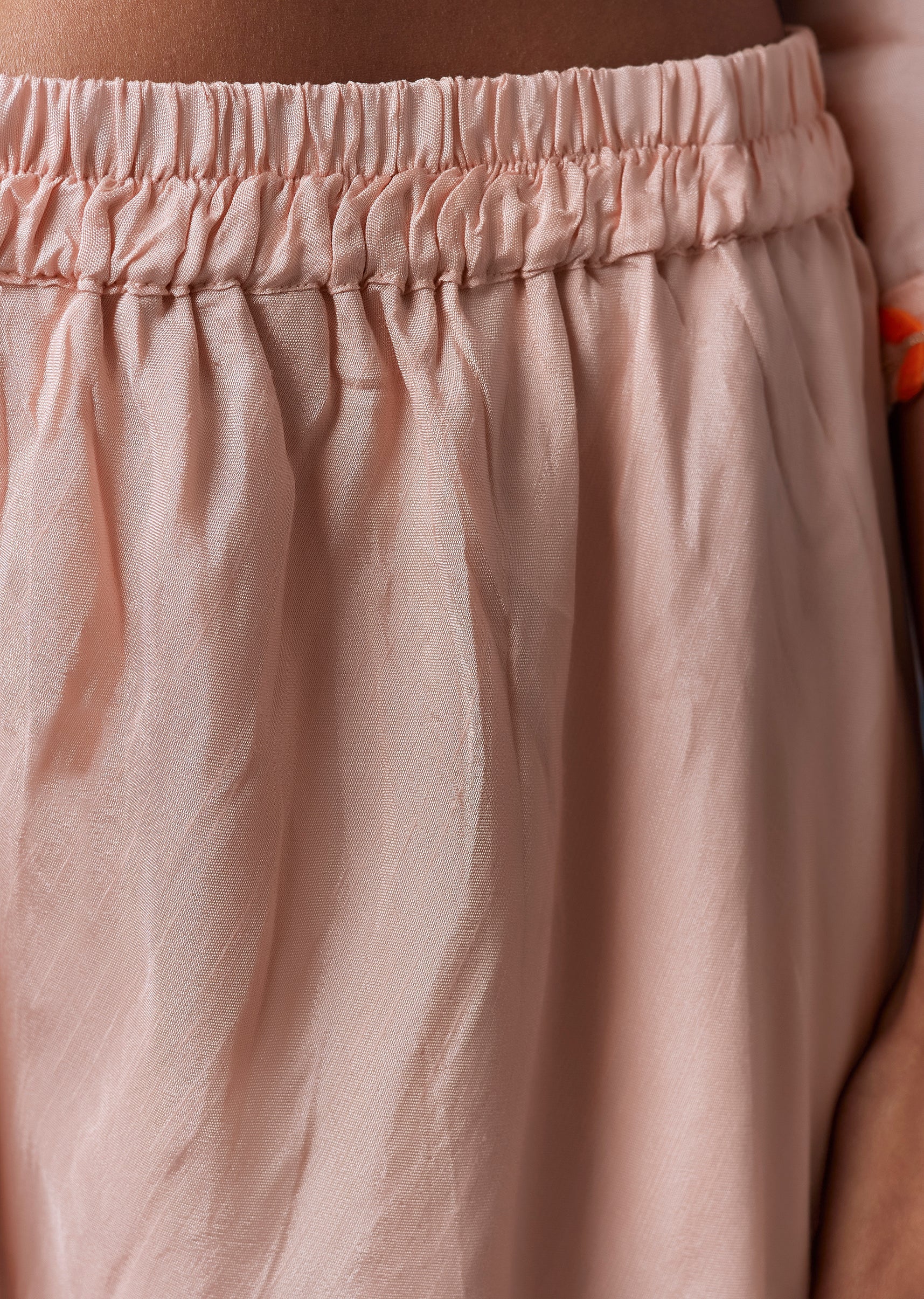 Baby Pink Silk Palazzo Set With Dupatta - Image 6