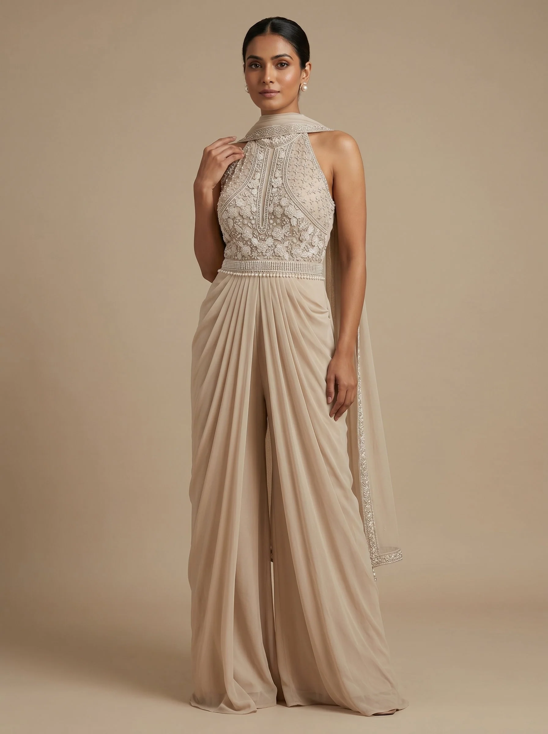 Beige Aura Indogown