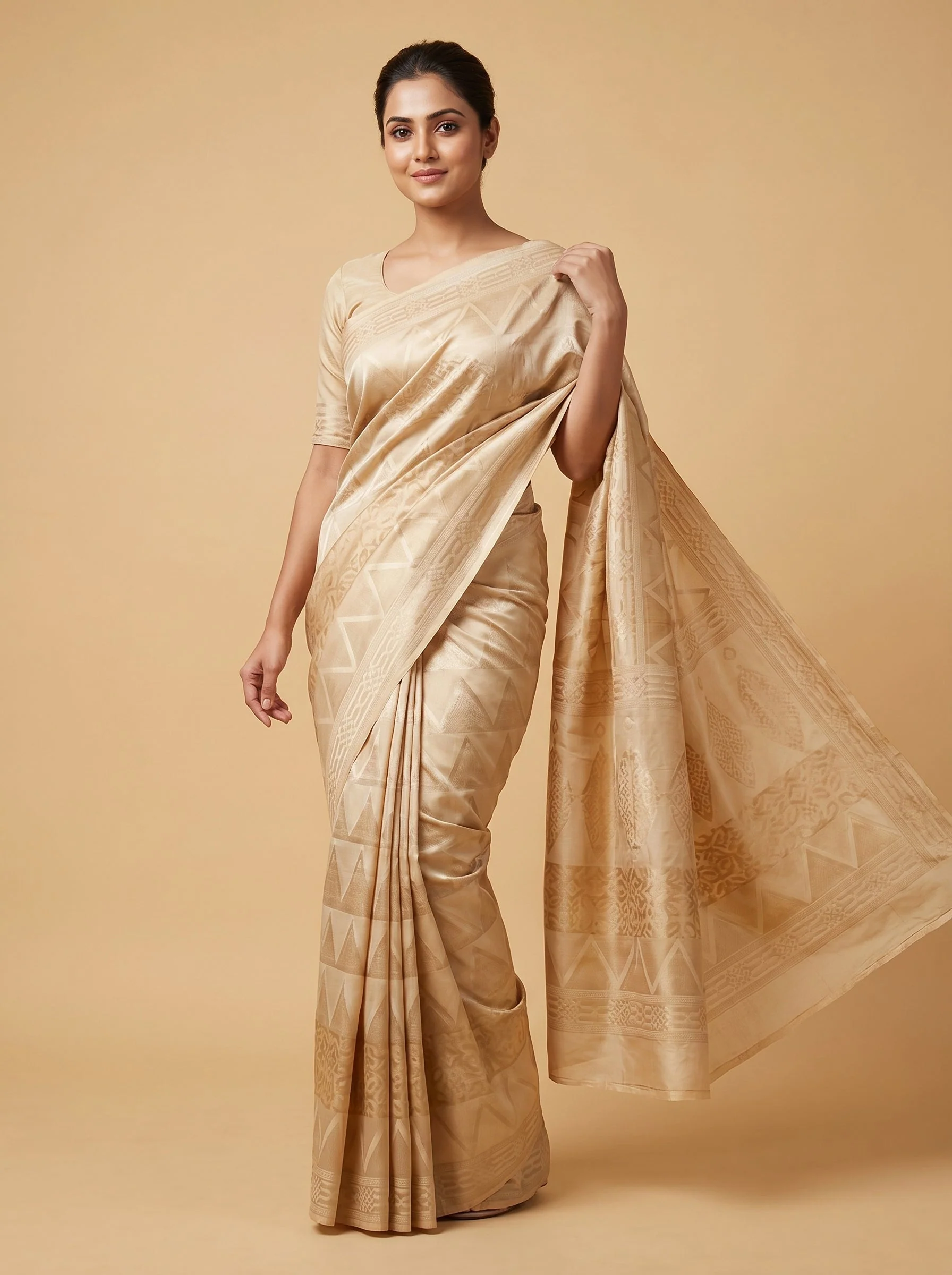 Beige Dune Elegance Saree