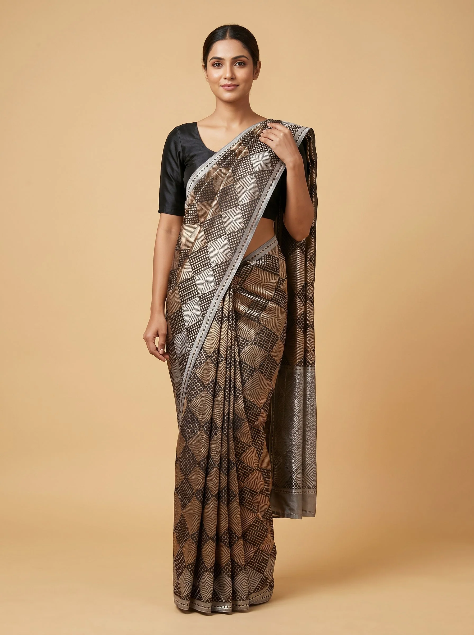 Black Bold Edge Handloom Saree