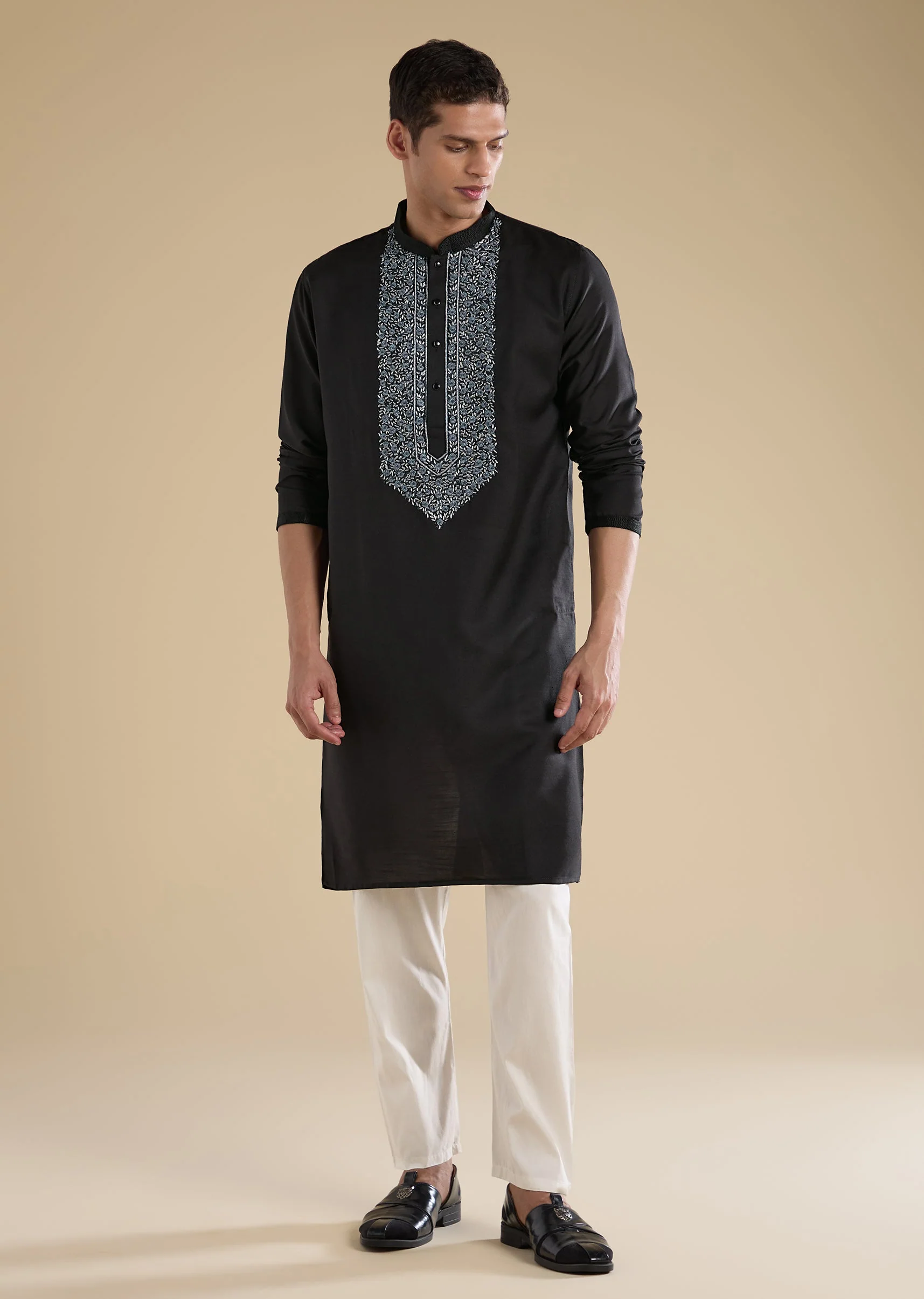 Black Casual Kurta Set