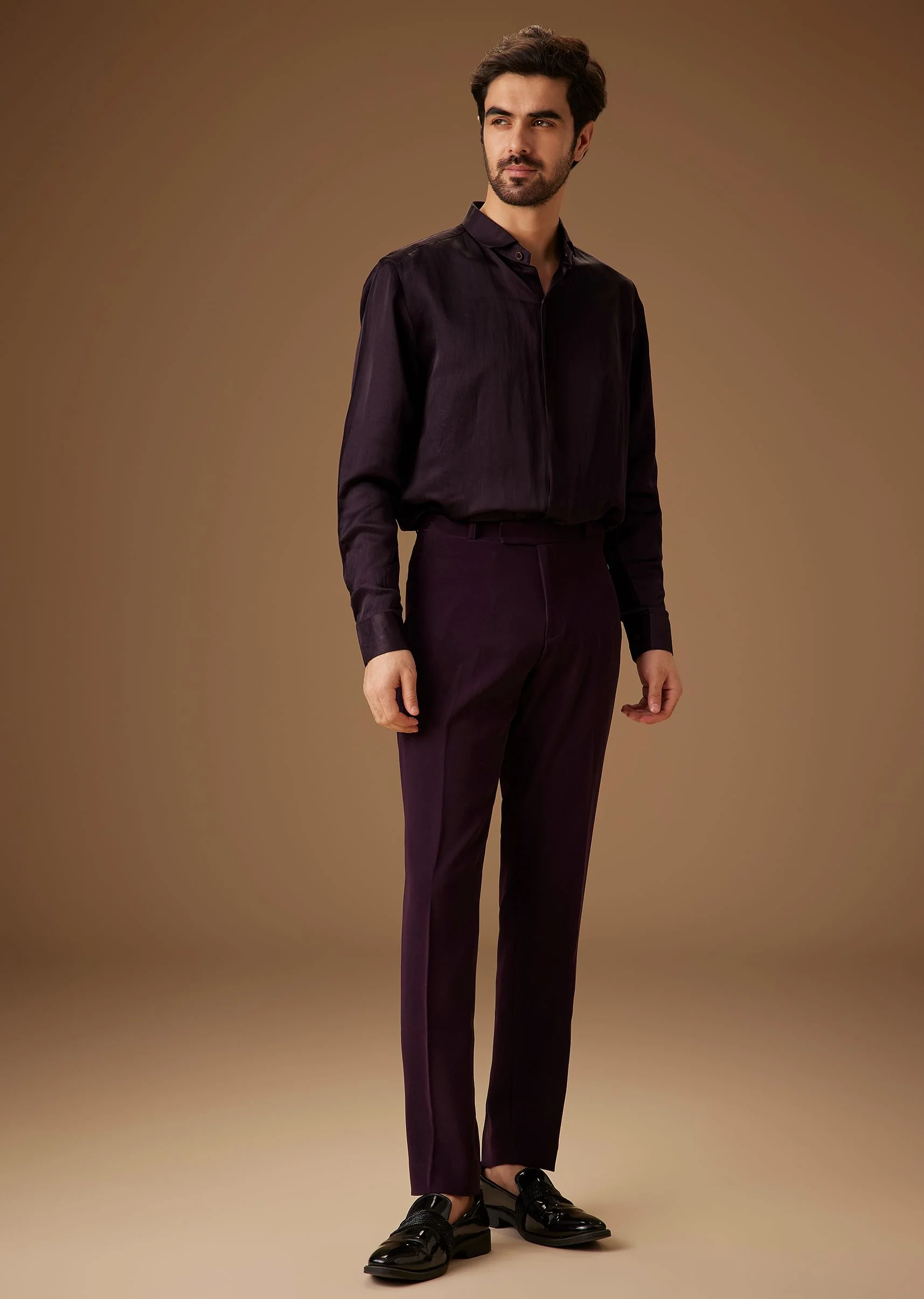 Black Cut Dana Work Indo Western Tuxedo - Image 7