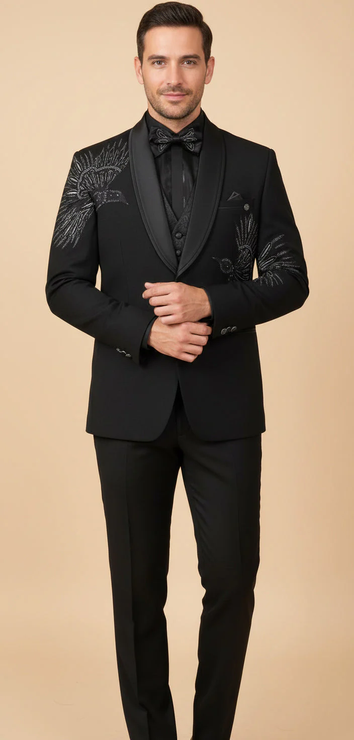 Black Designer Tuxedo - Image 2