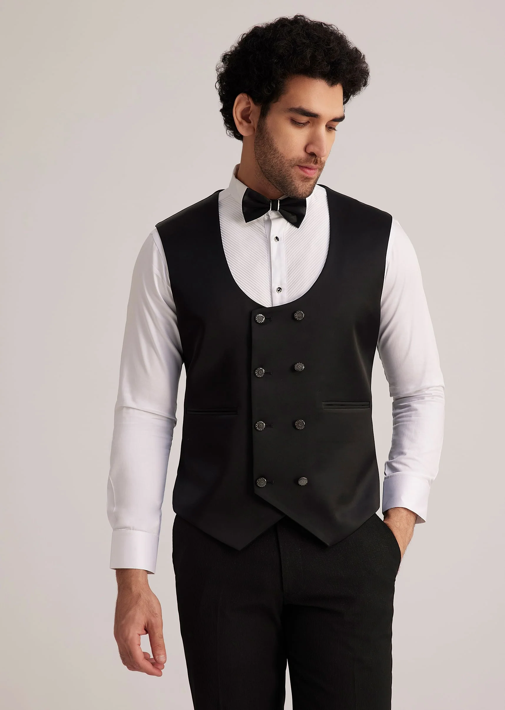 Black Embellished Tuxedo - Image 6