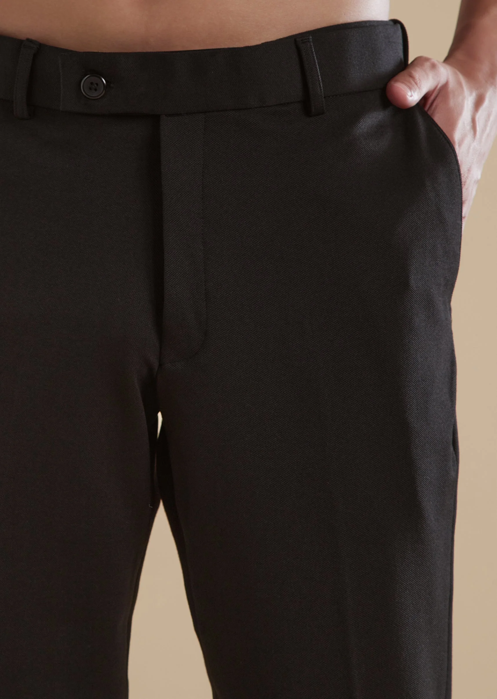 Black Jodhpuri Set In Classic Plain Finish - Image 5