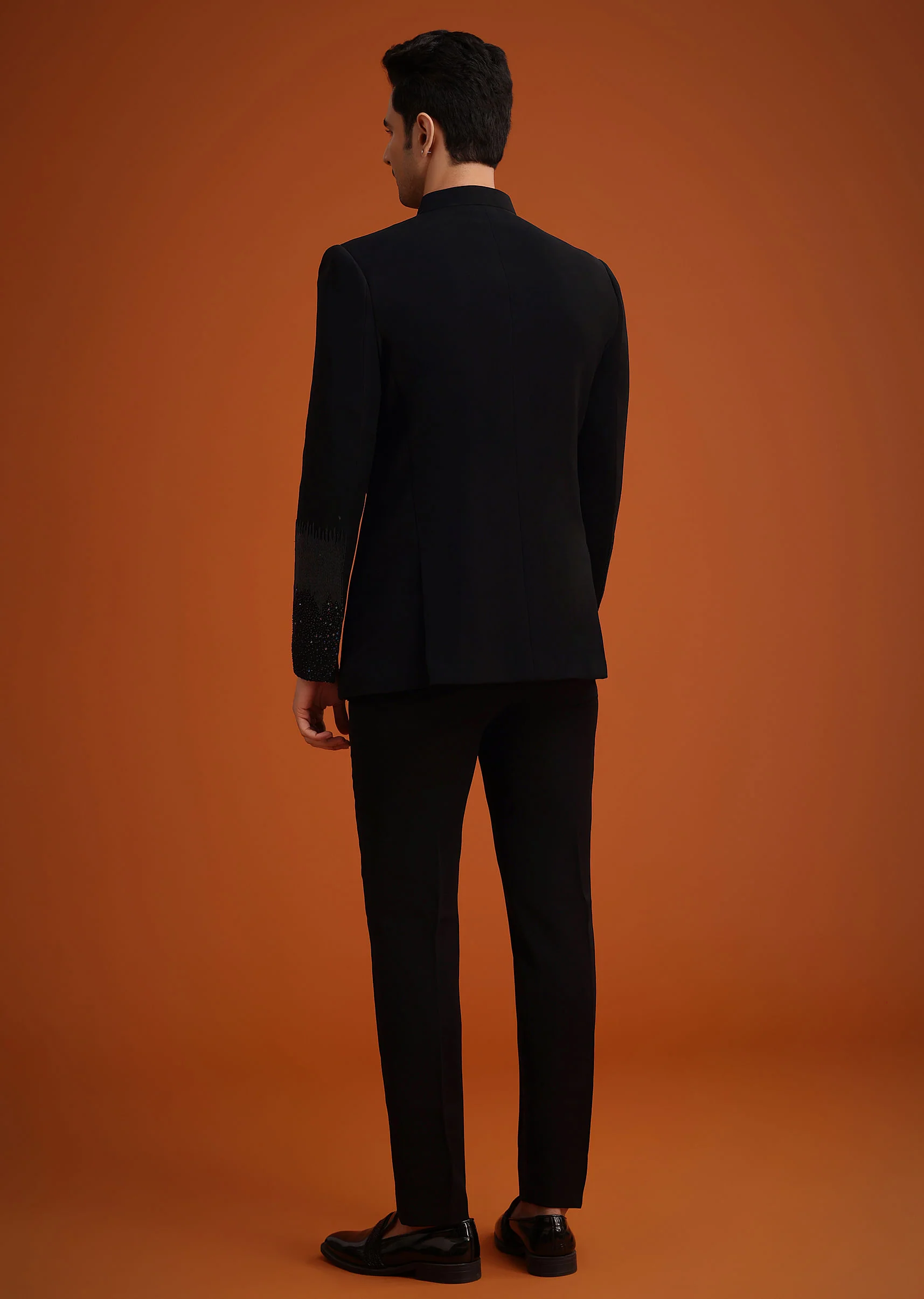 Black Jodhpuri Set With Zardozi Work - Image 5