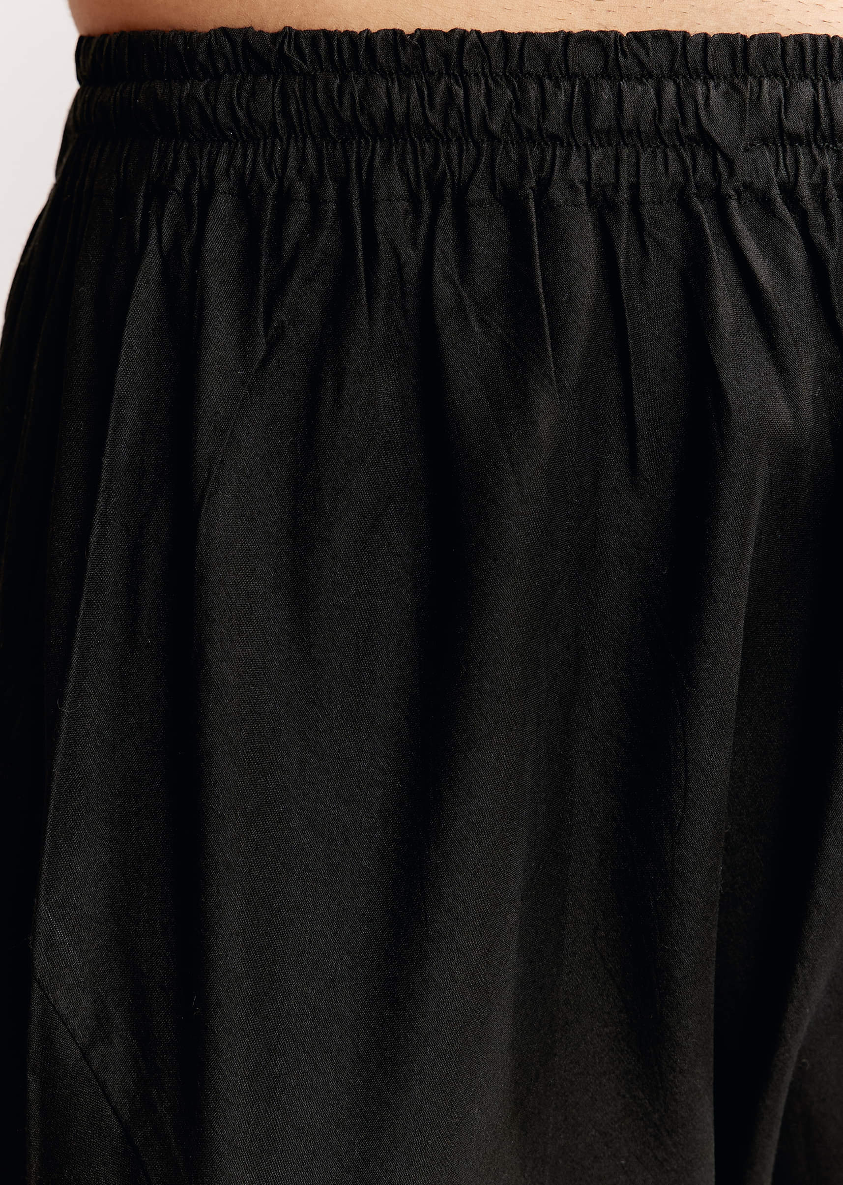 Black Rayon Kurta Jacket Set With Embroidery - Image 7