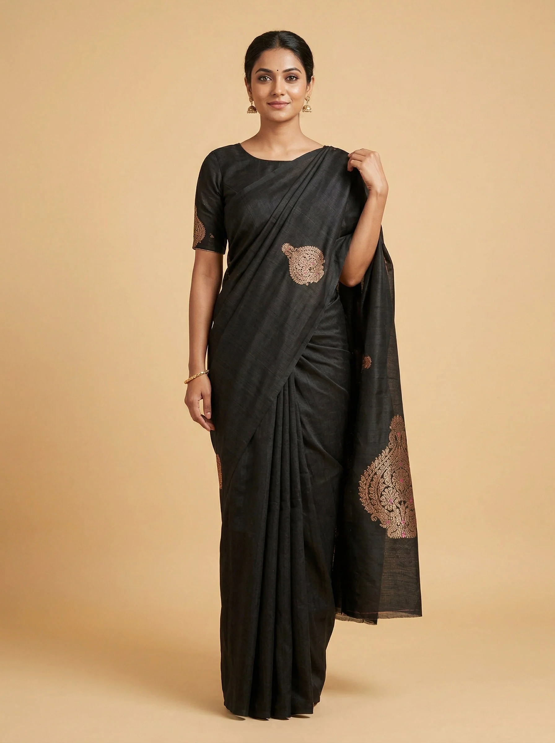 Black Timeless Handloom Saree