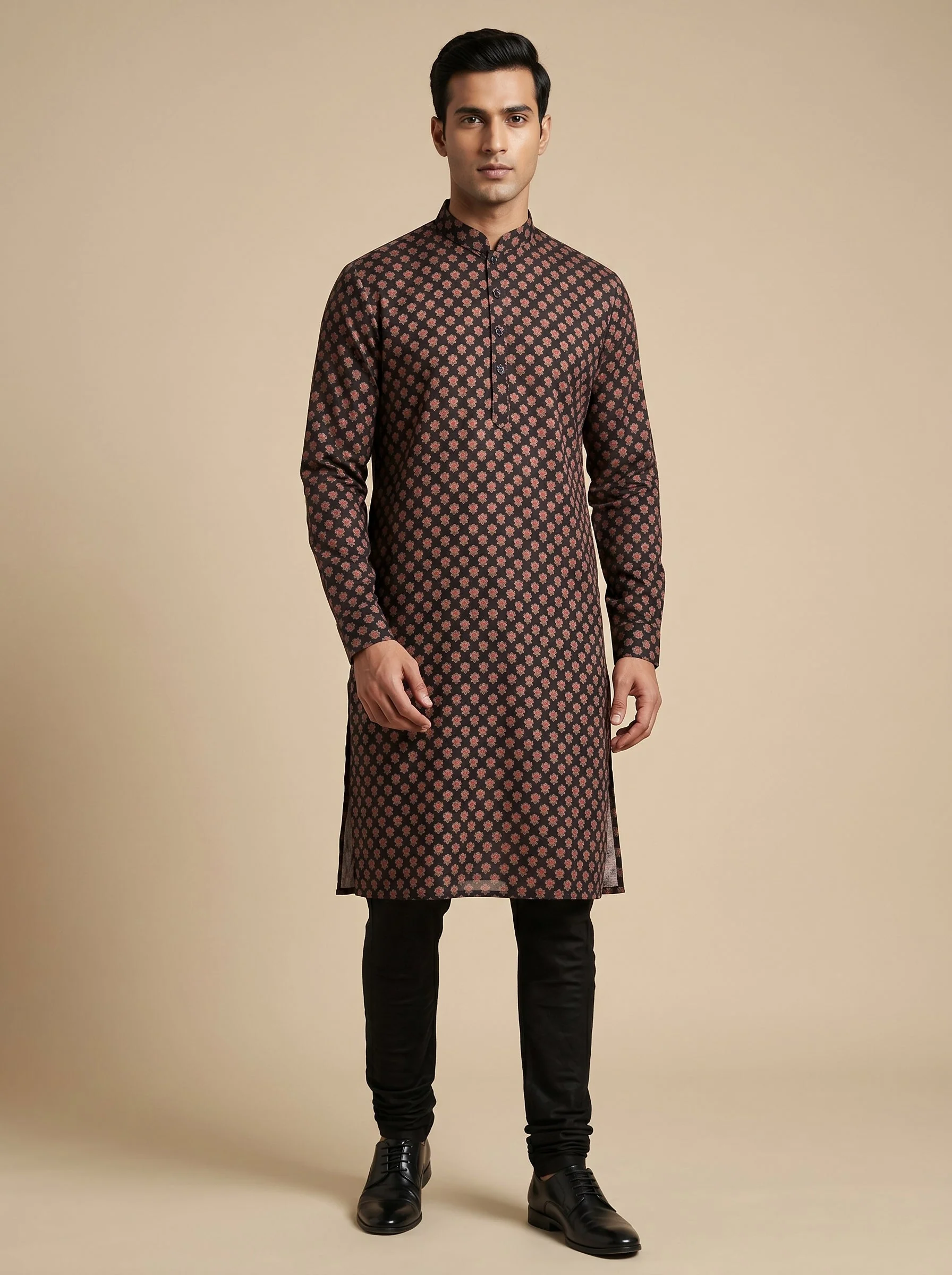 Black Traditional Kurta
