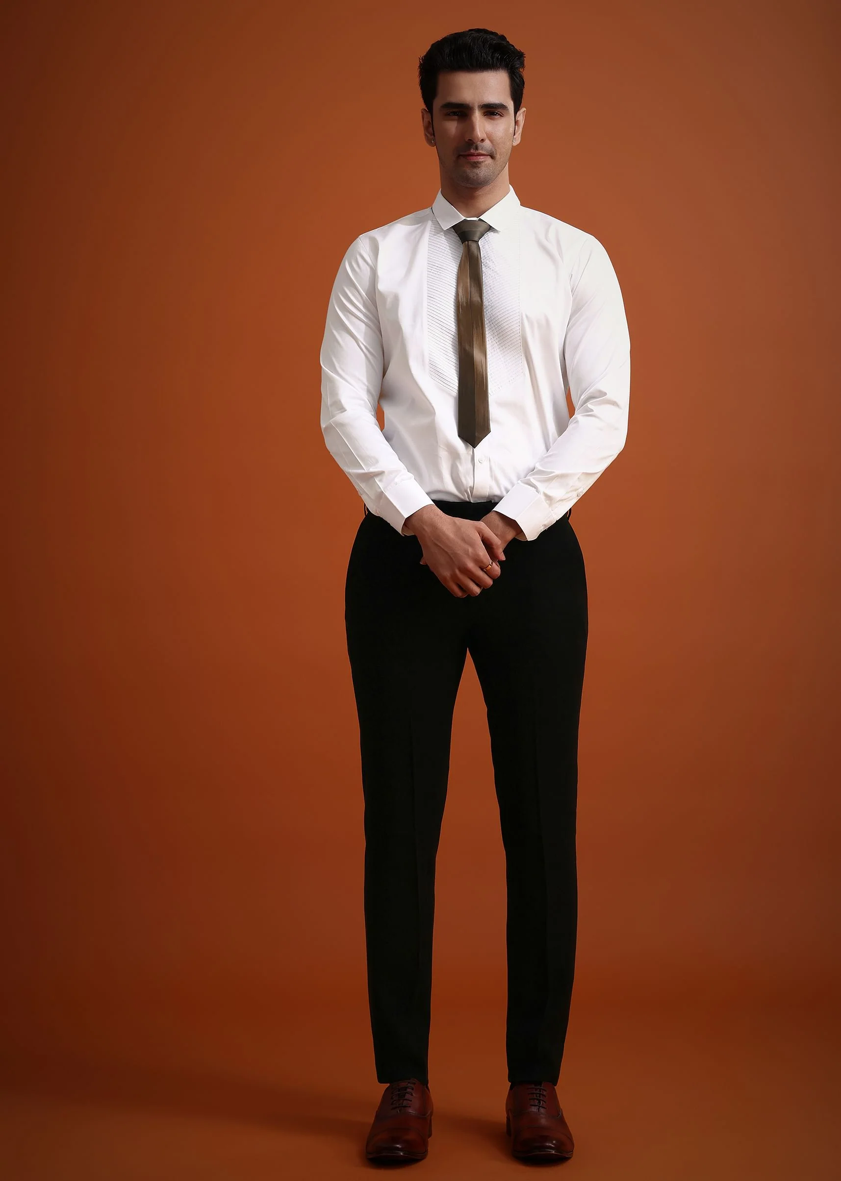 Black Tuxedo And Pant Set With Stone Work - Image 7