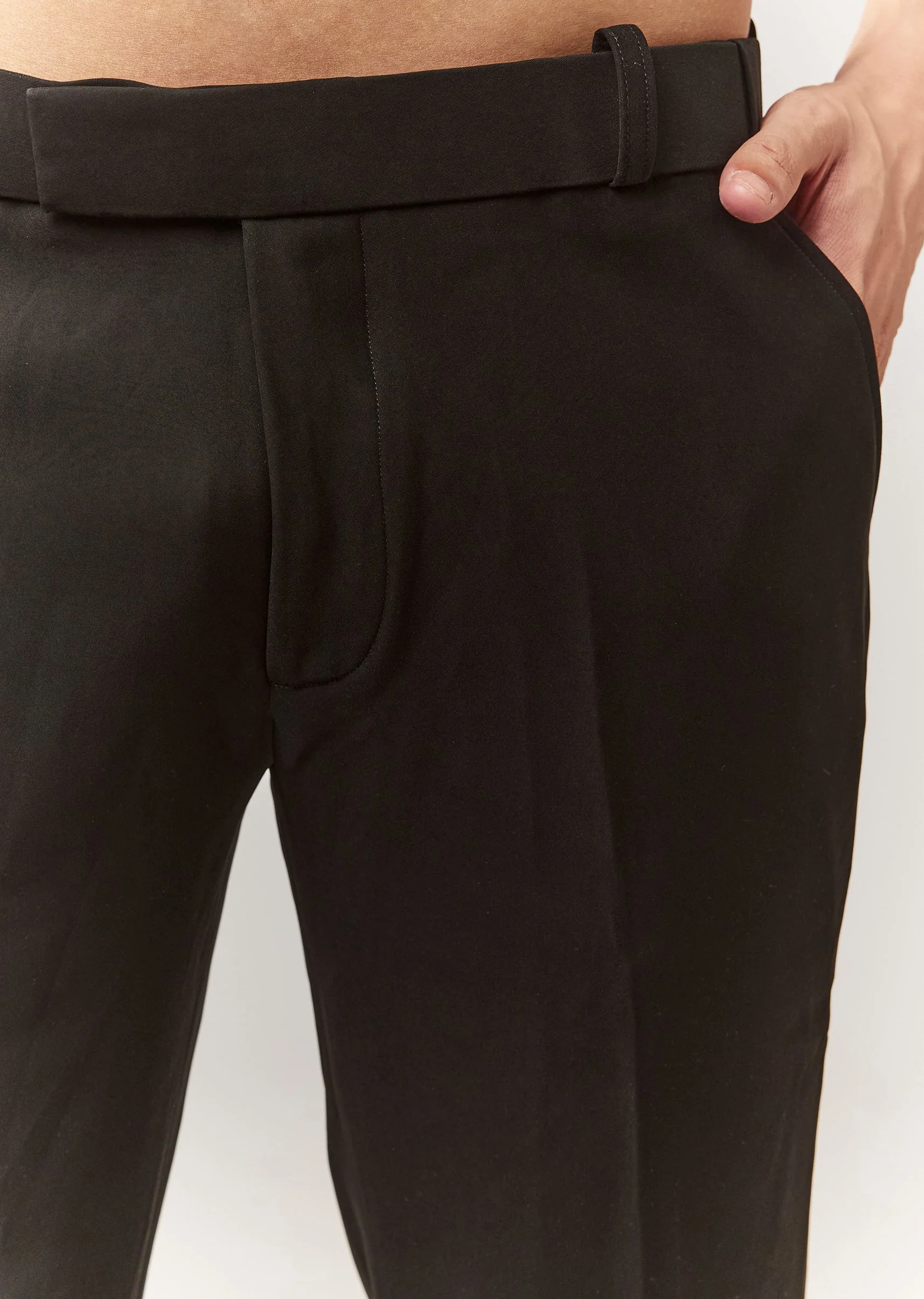 Black Tuxedo Set With Waistcoat And Cutdana Work - Image 8