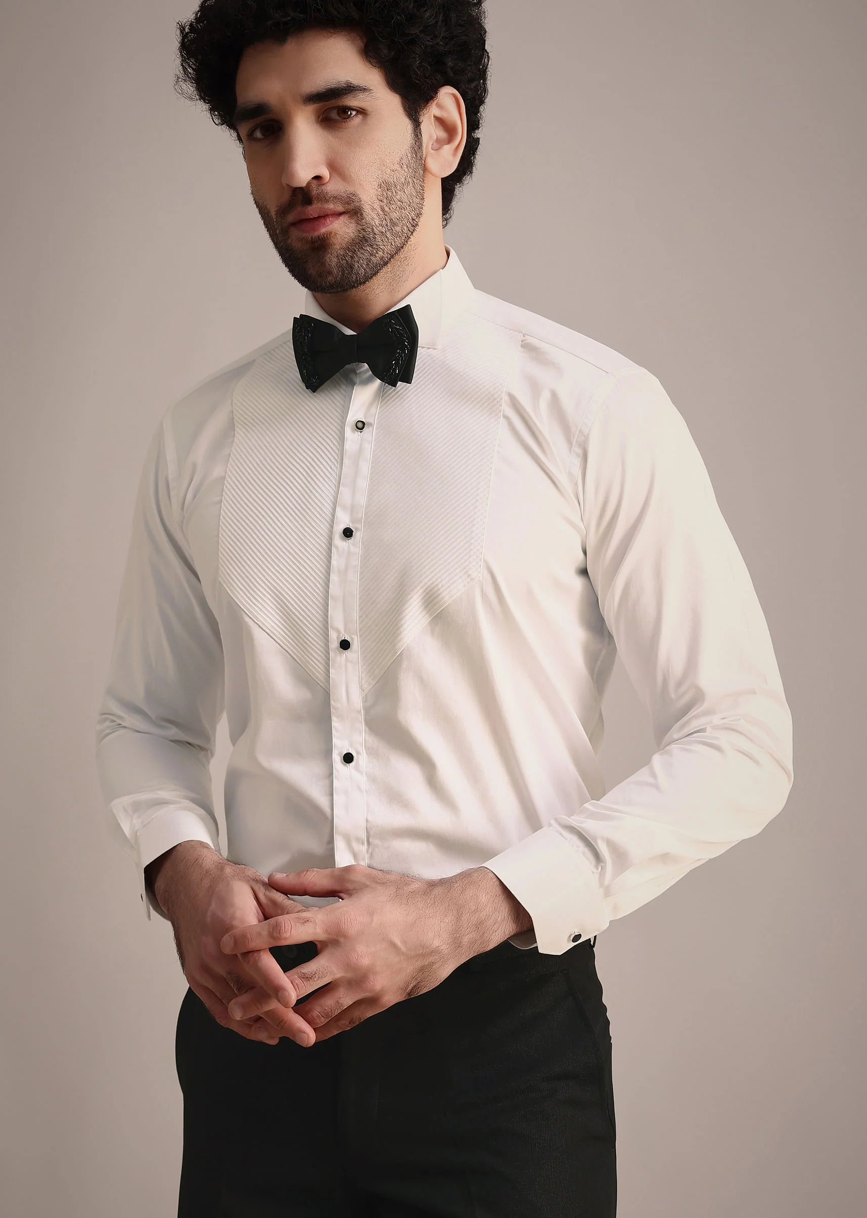Black Tuxedo With Hand Work - Image 6