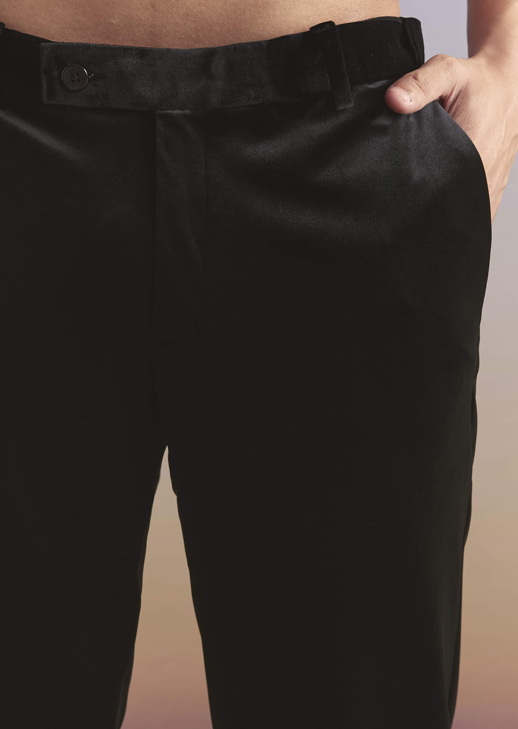 Black Velvet Tuxedo For Men With Cut Work And Beads Embroidery - Image 8