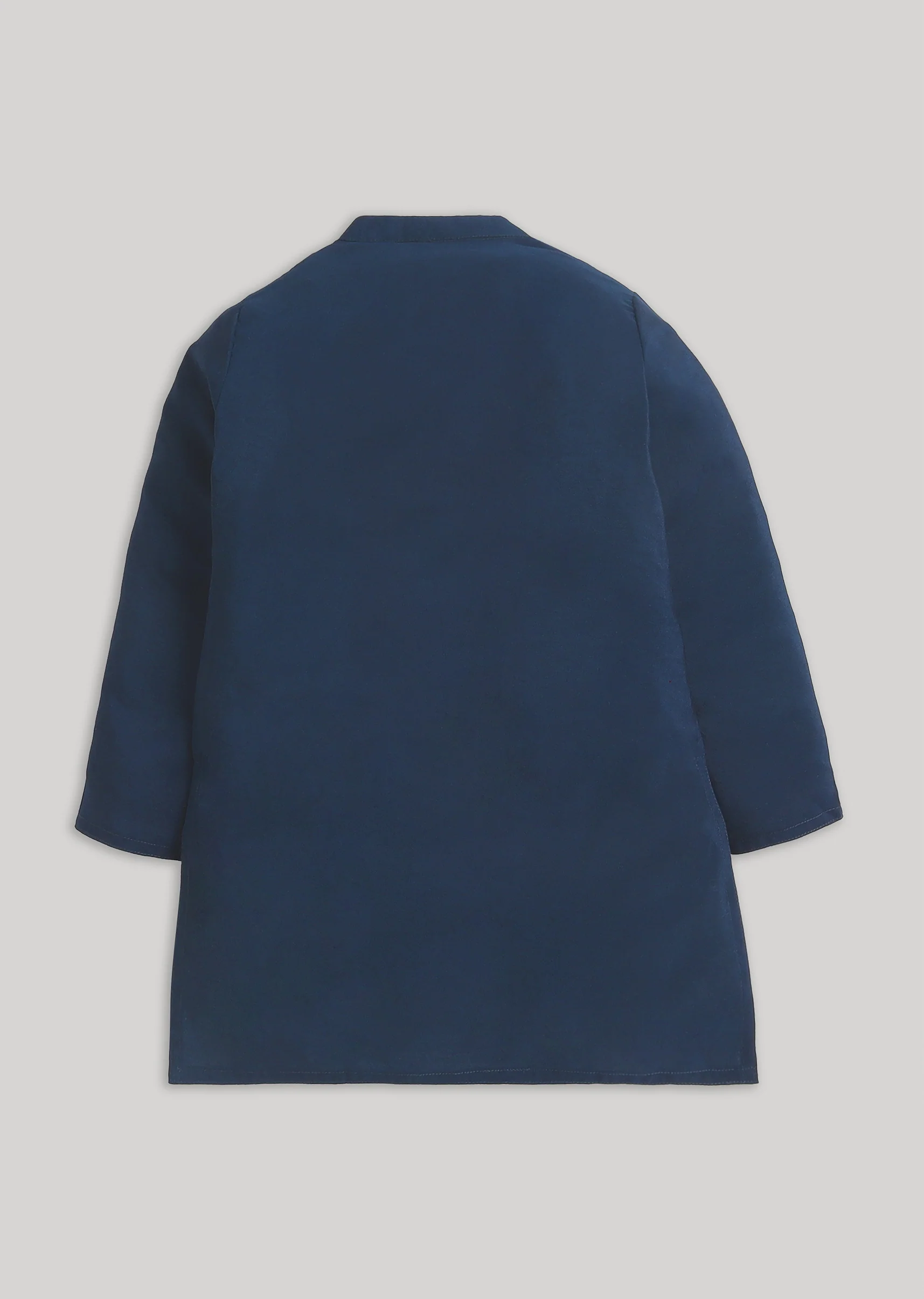 Blue And White Sequins Kids Kurta Set - Image 4