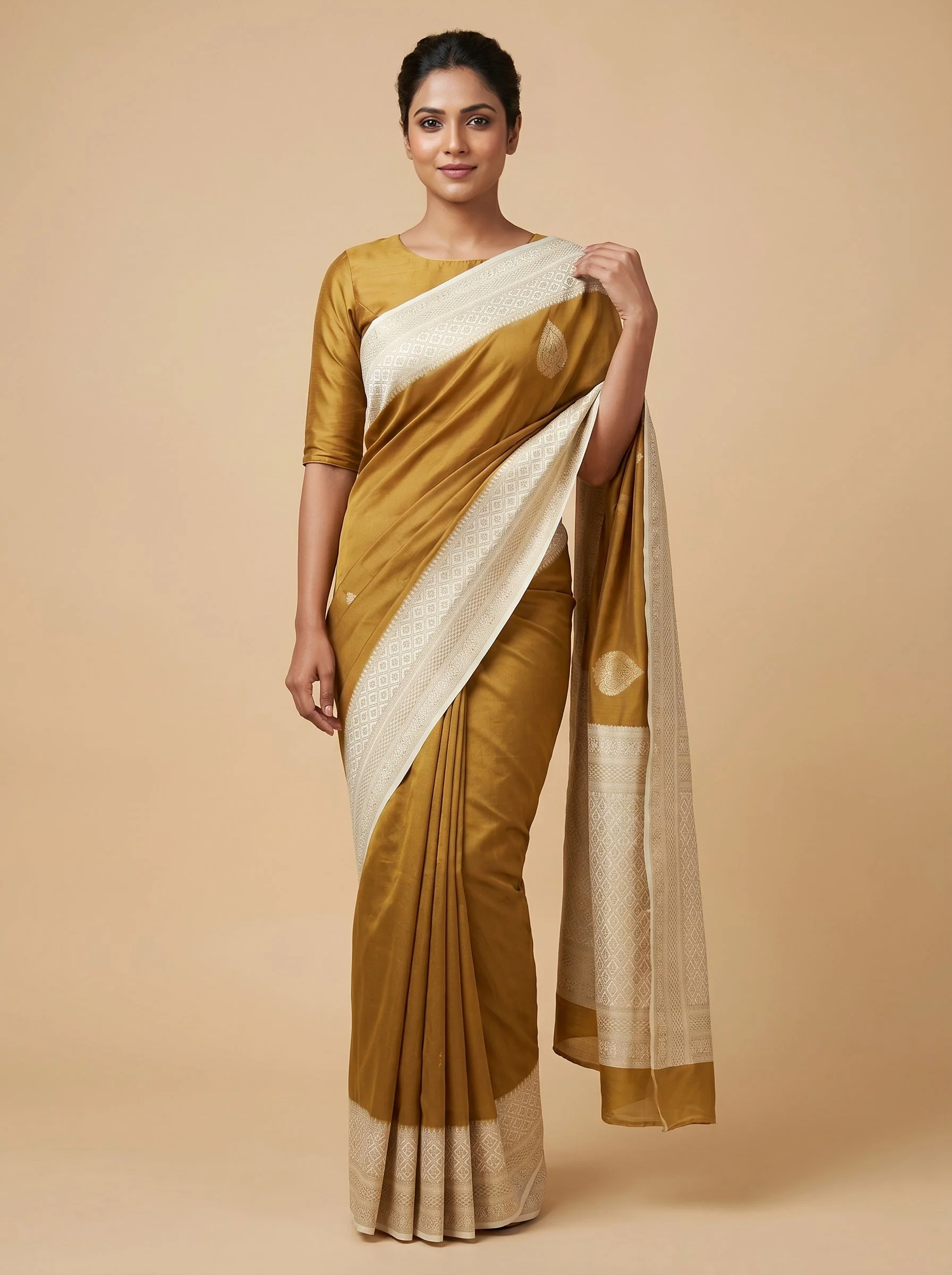 Blue Azure Grace Handloom Saree