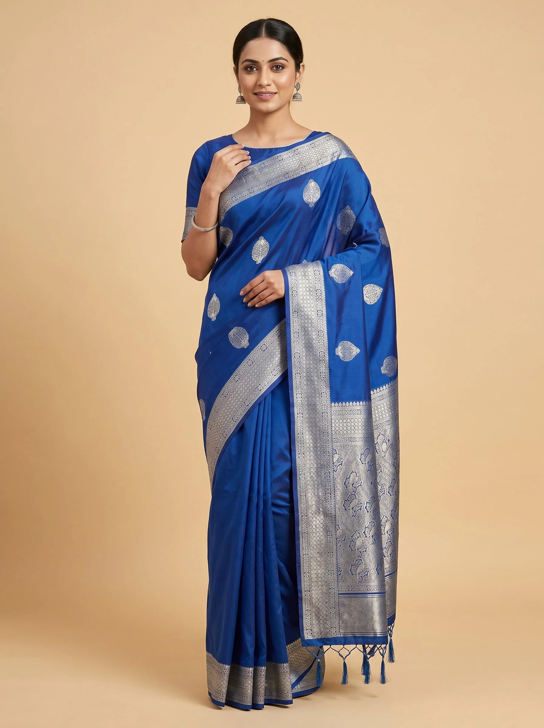 Blue Clear Sky Handloom Saree