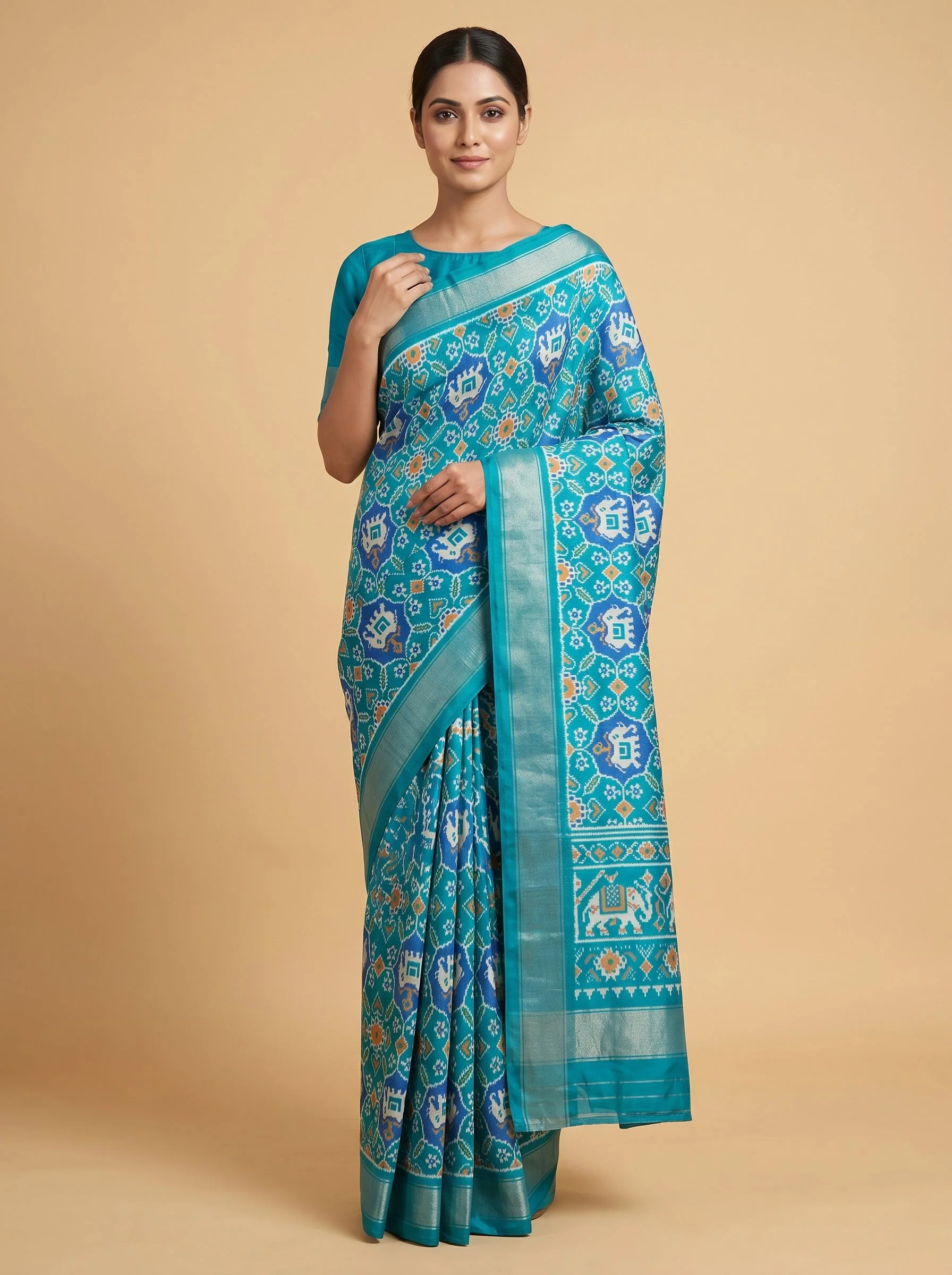 Blue Cool Loom Handloom Saree