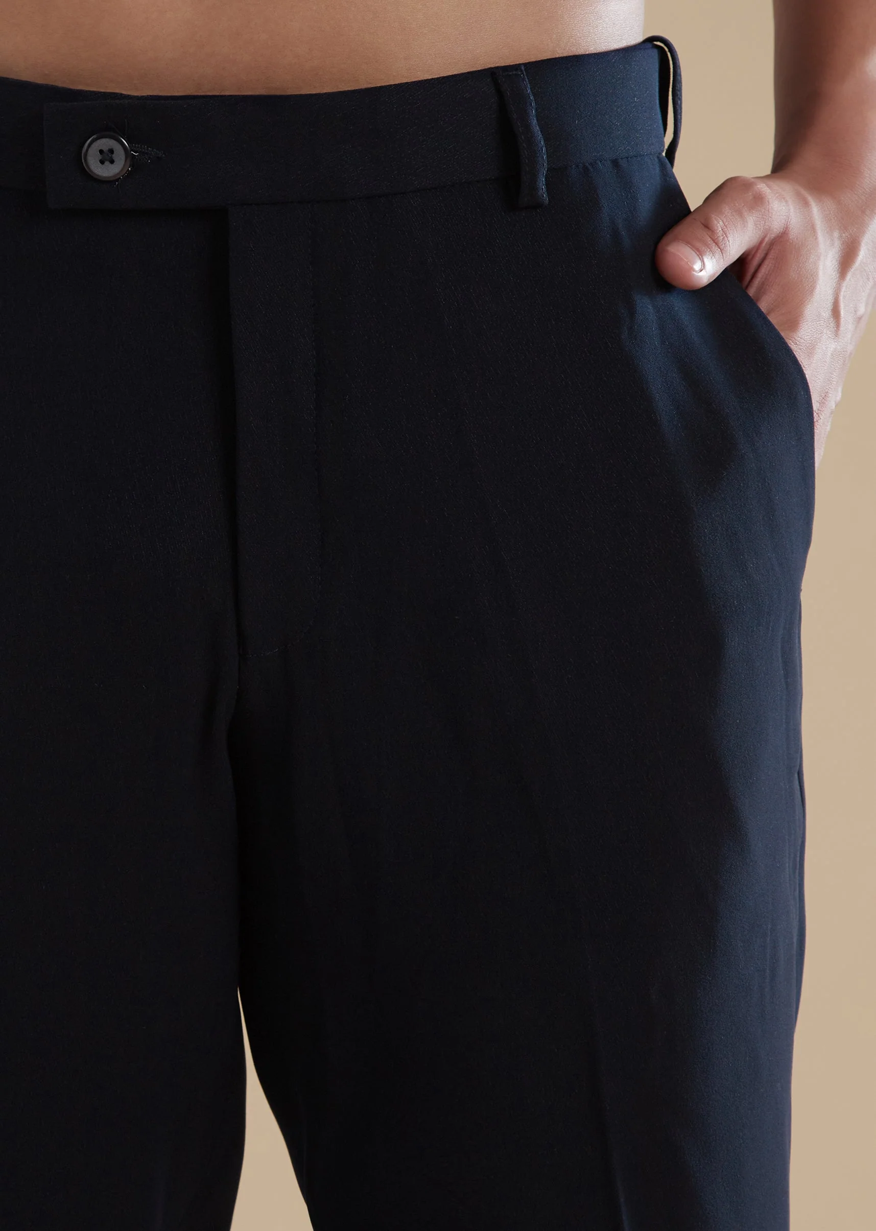 Blue Jodhpuri Set With Cut Dana Metal Detail Work - Image 5