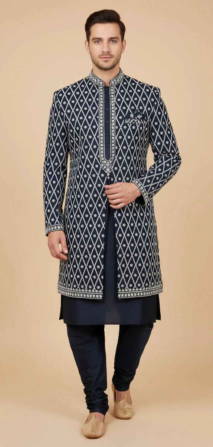 Blue Regal Indowestern - Image 2