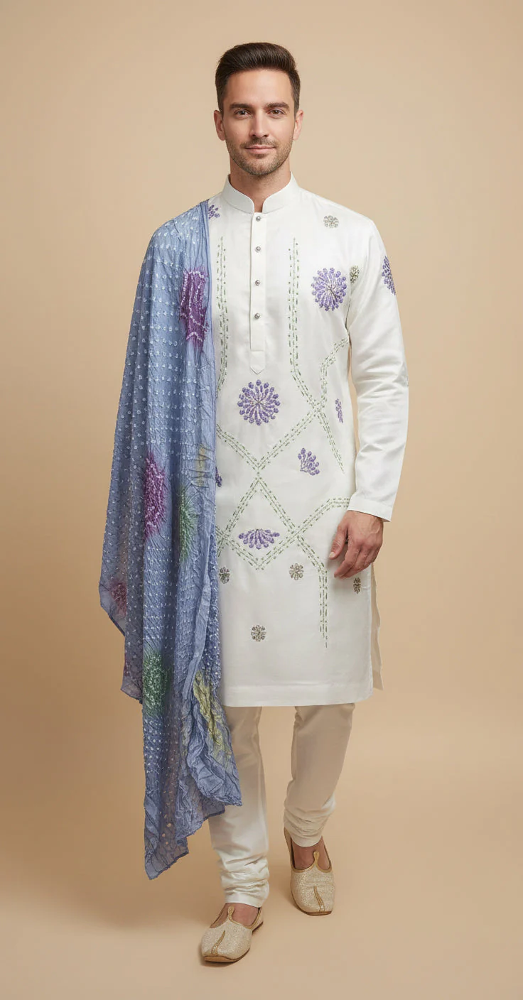 Blue Royal Kurta Set - Image 2