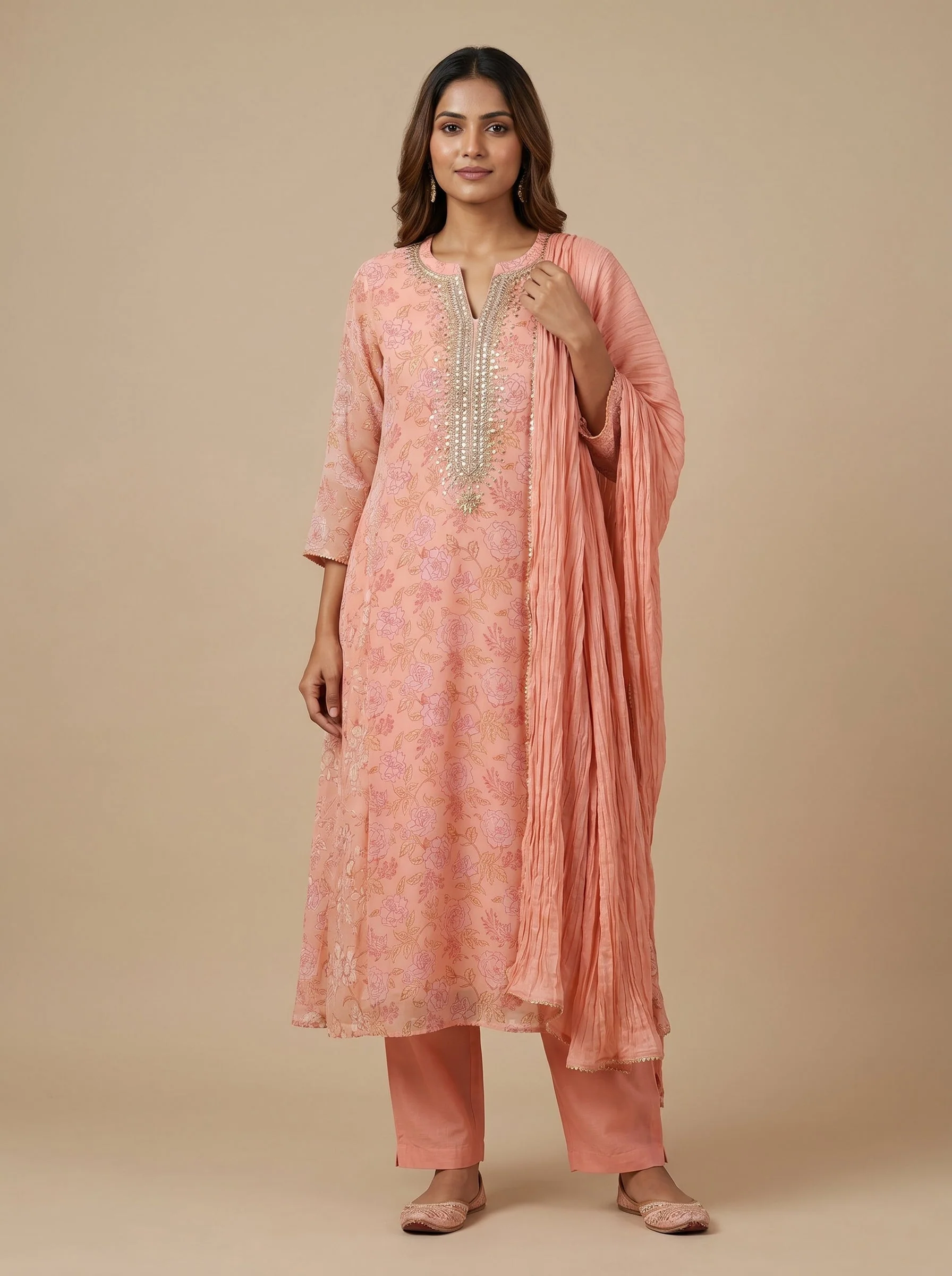 Blush Anarkali Suit