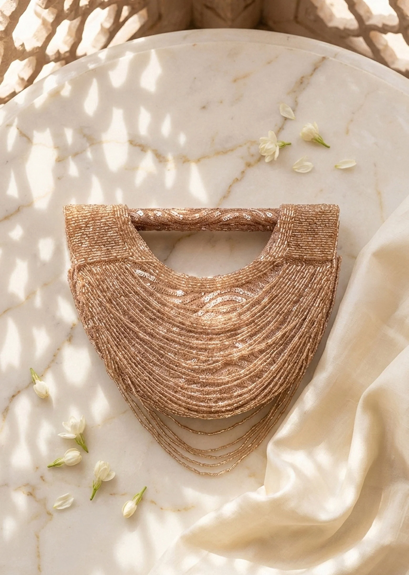 Blush Pink Festive Statement Clutch - Image 2
