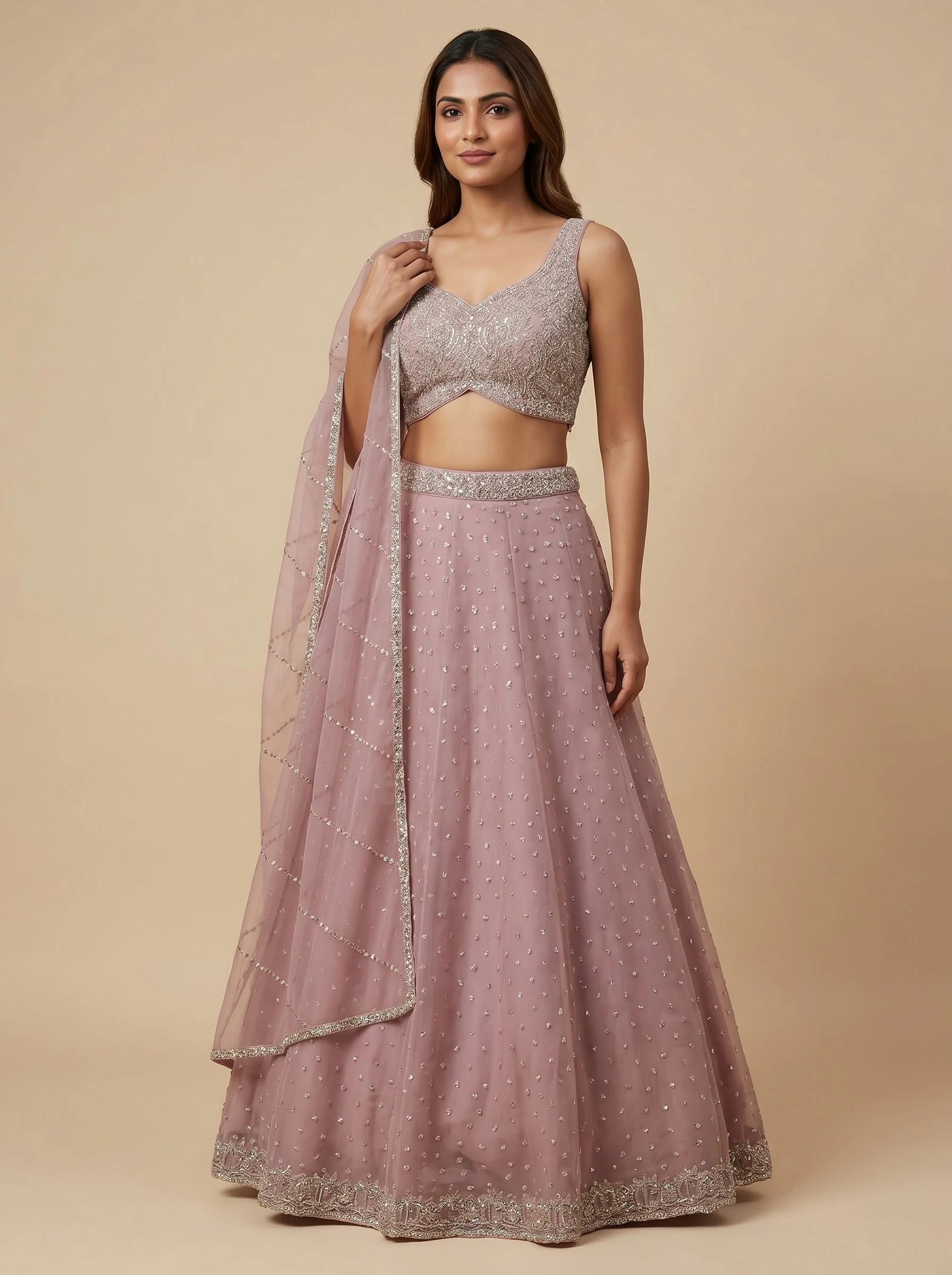 Blush Rose Lehenga