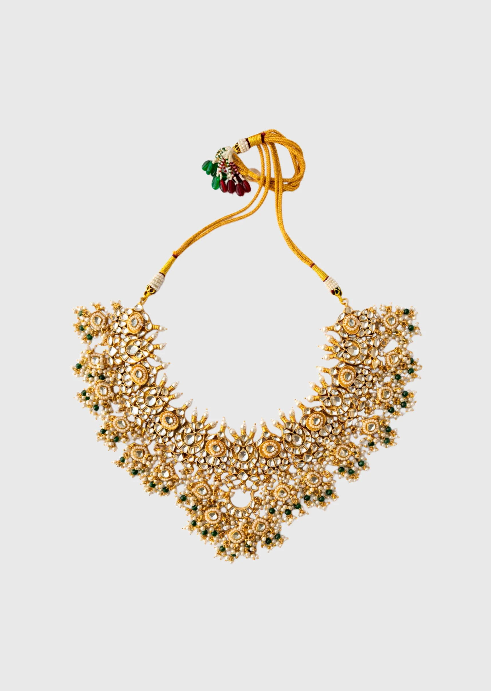 Bridal Kundan Necklace Set - Image 2