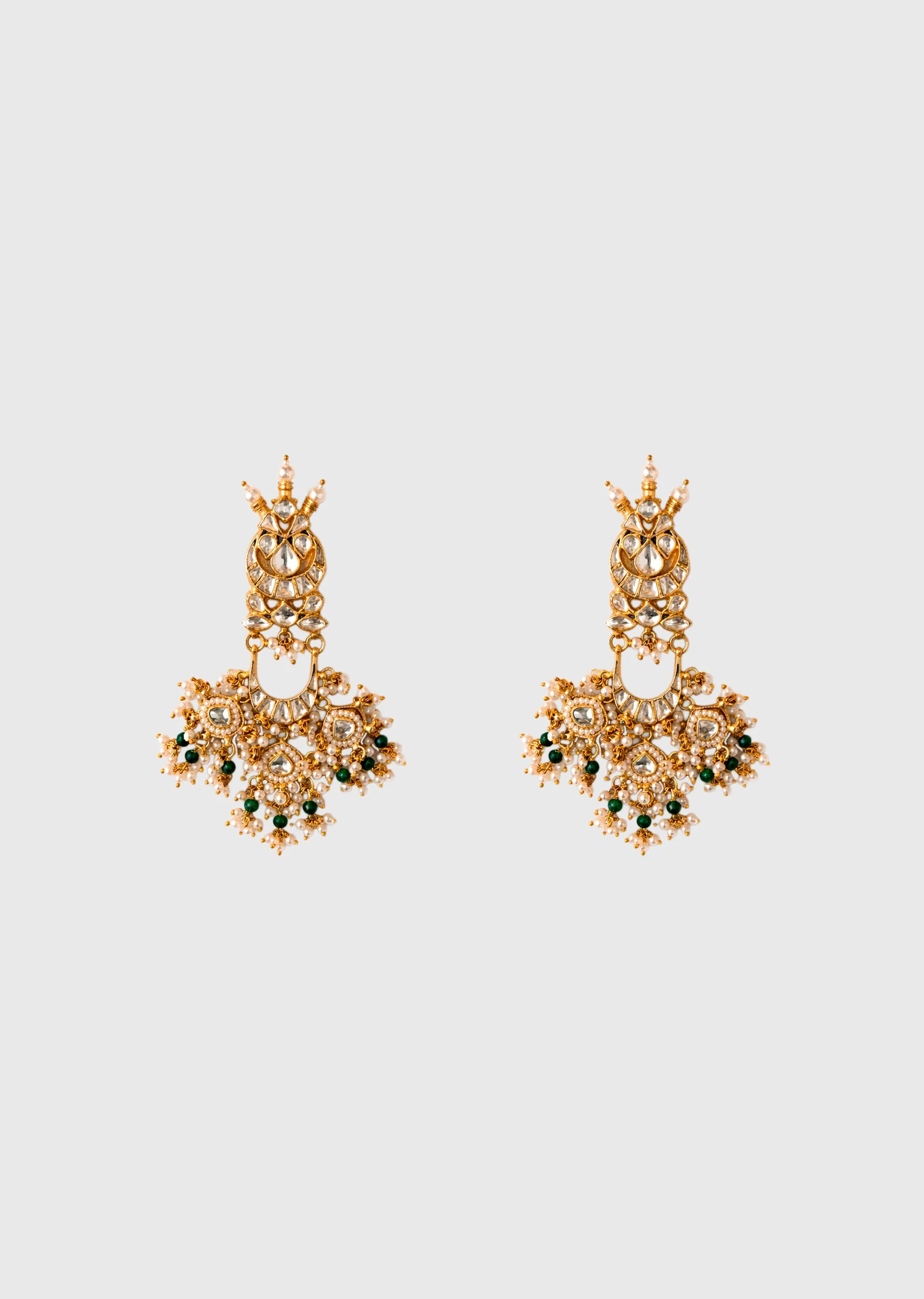 Bridal Kundan Necklace Set - Image 3