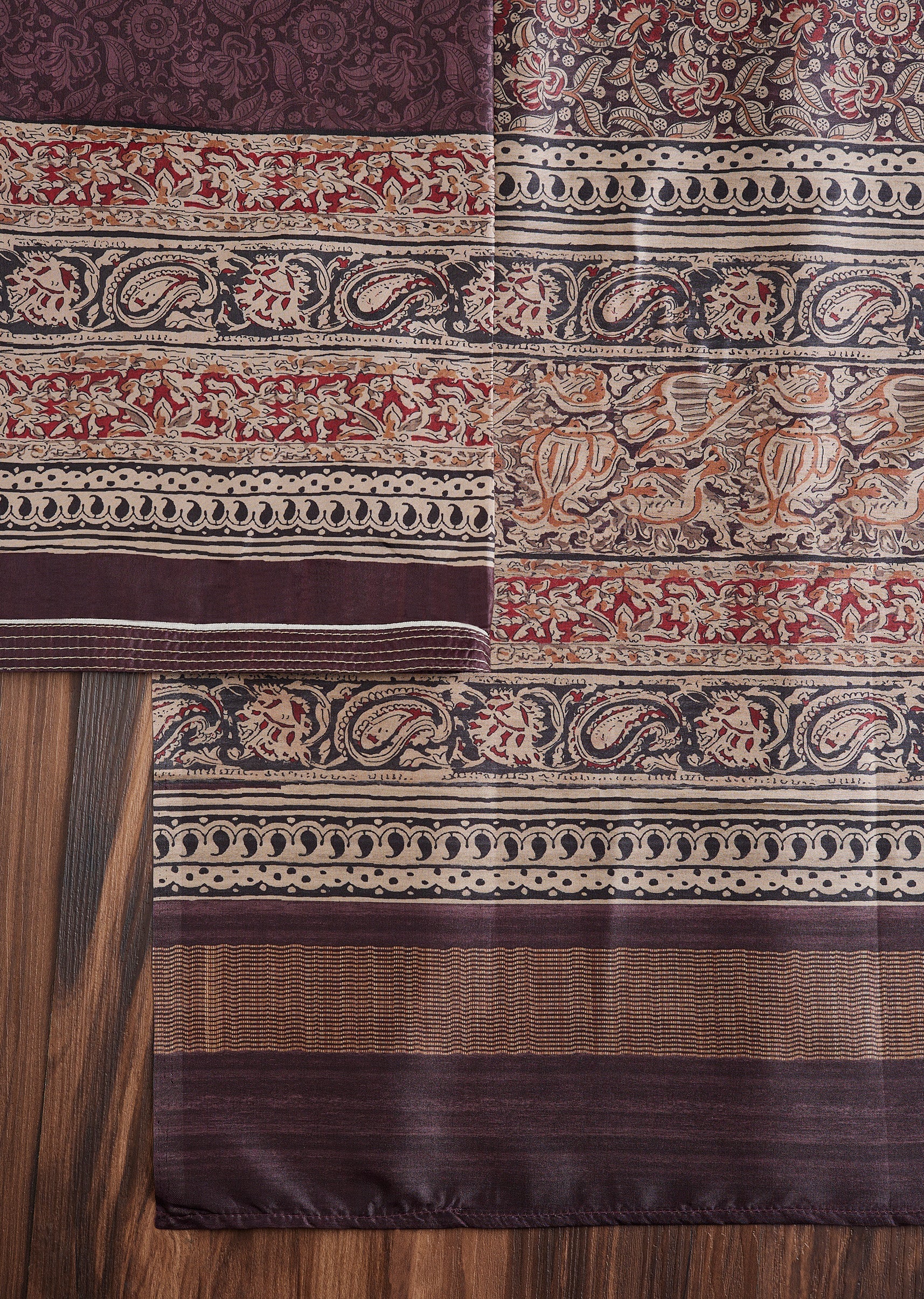 Brown Dola Silk Suit Set - Image 3