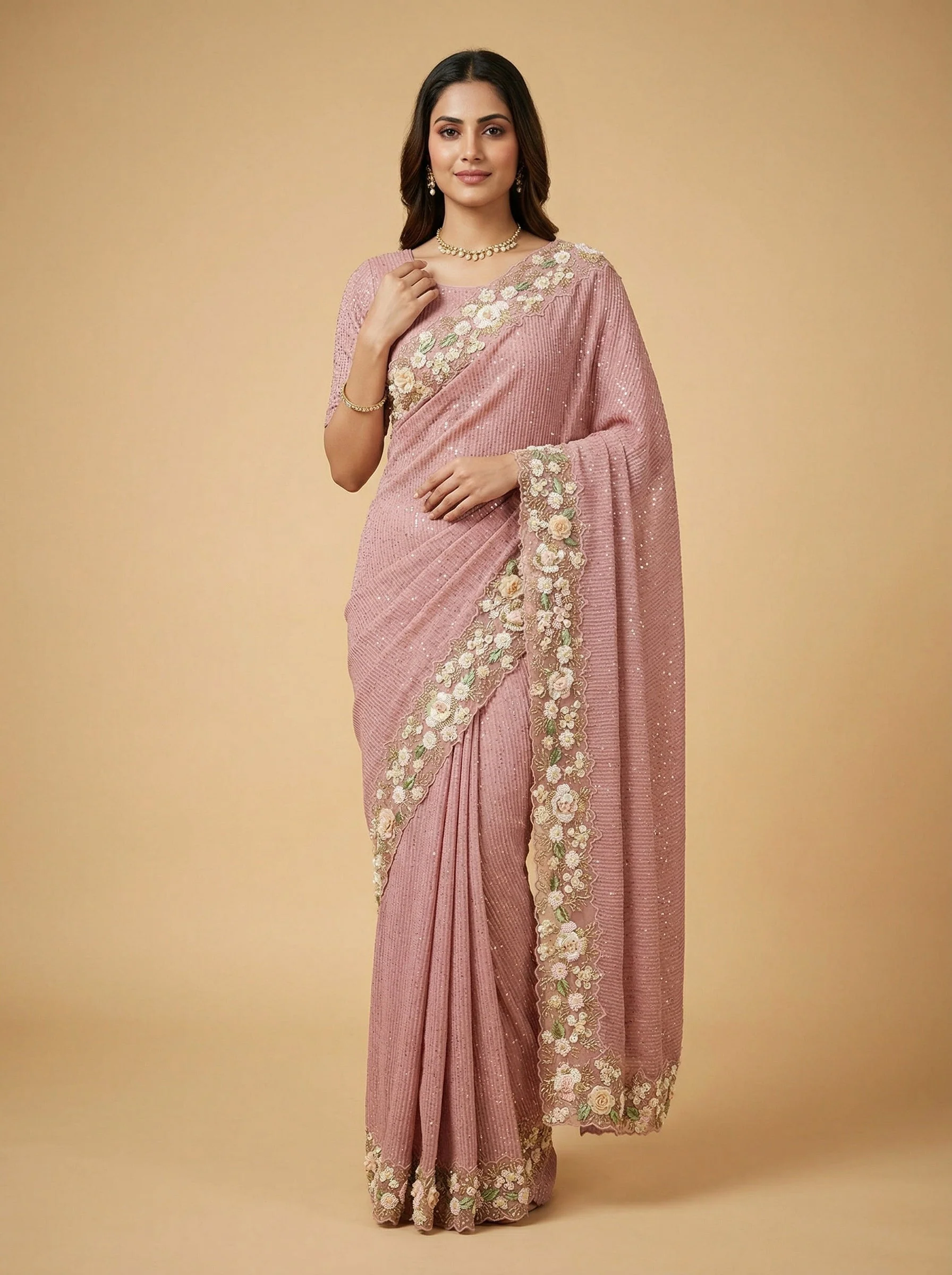 Candy Pink Chic Saree