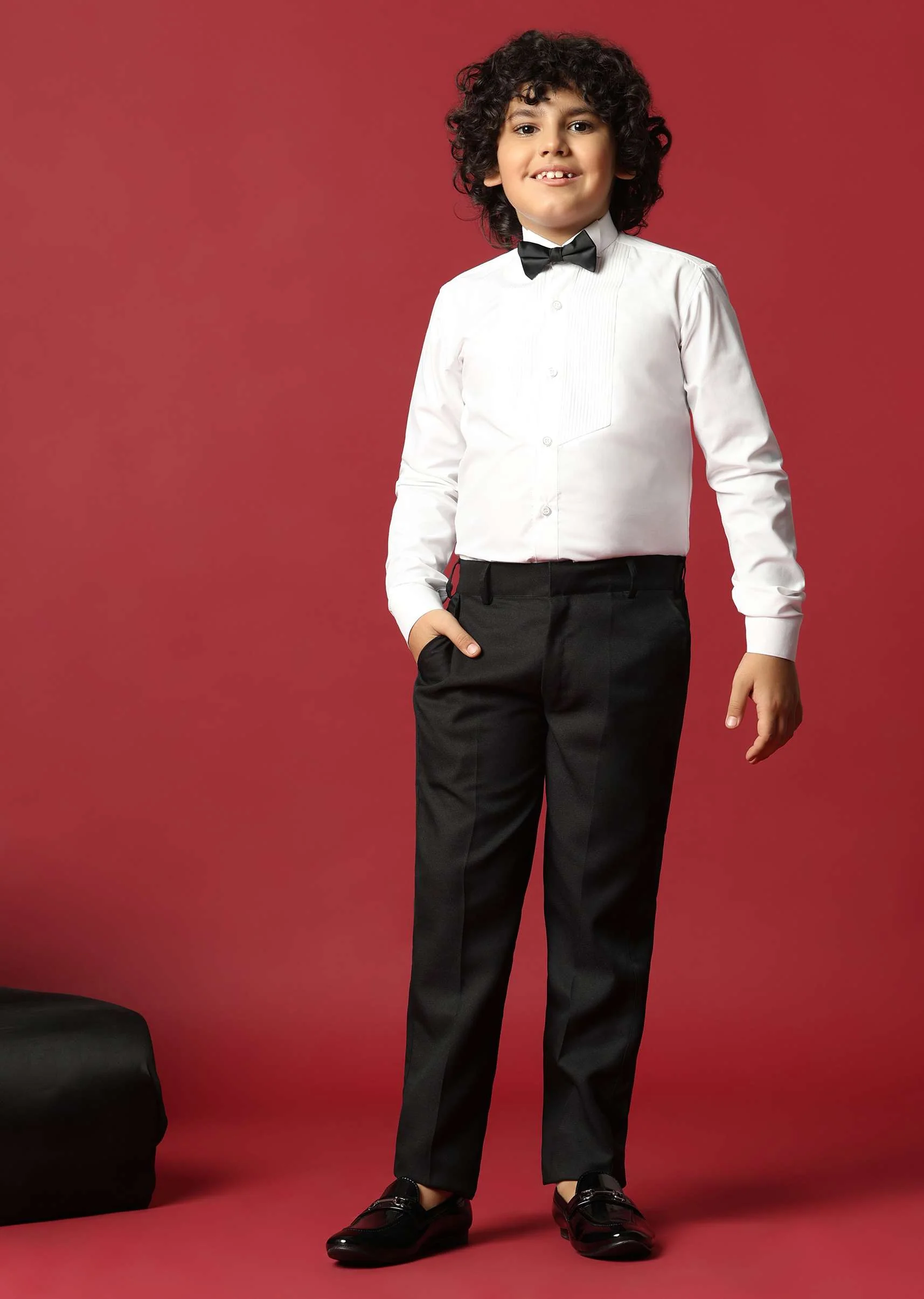 Classic Black Cutwork Tuxedo For Boys - Image 7