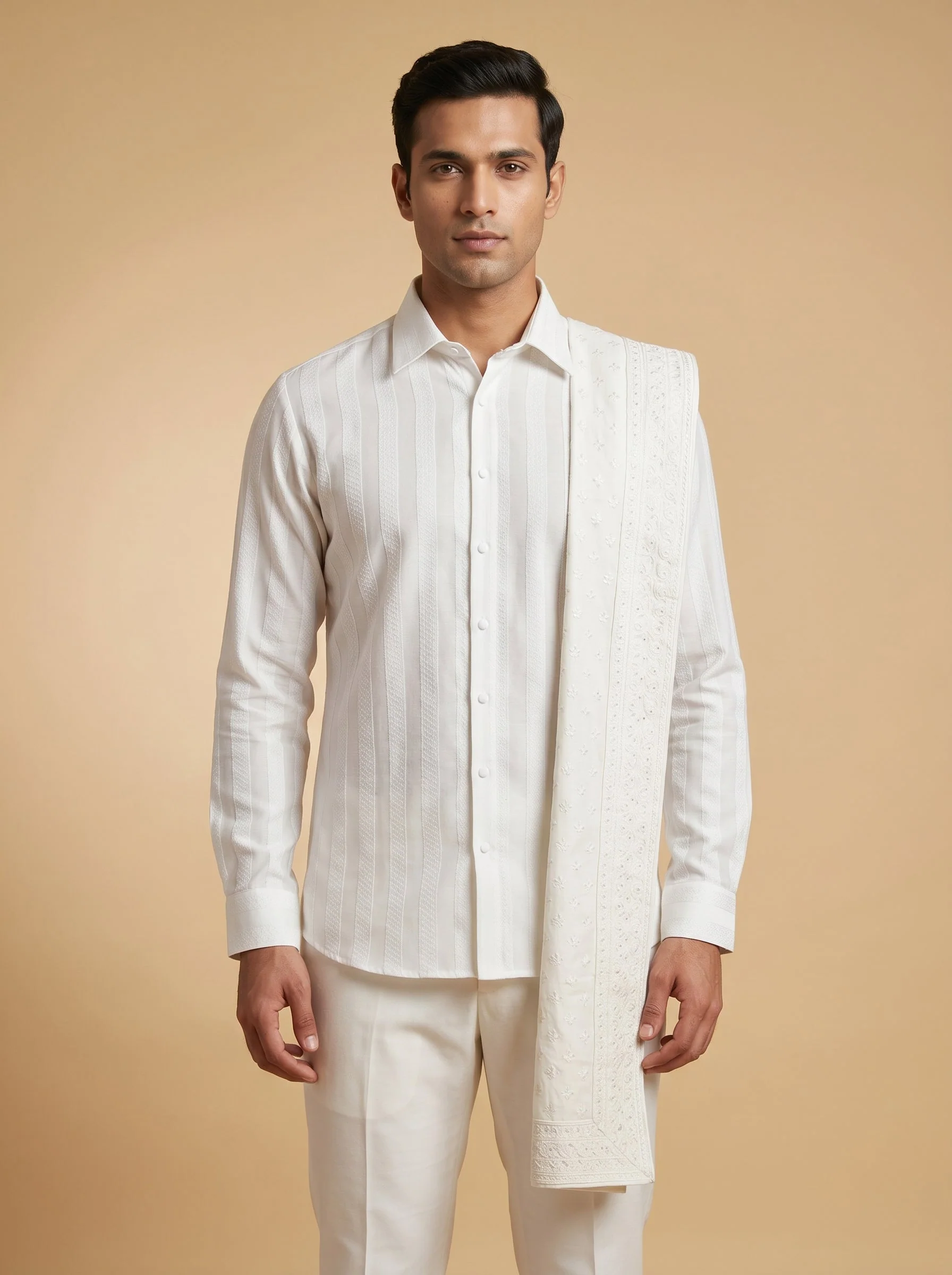Clean White Slim Shirt