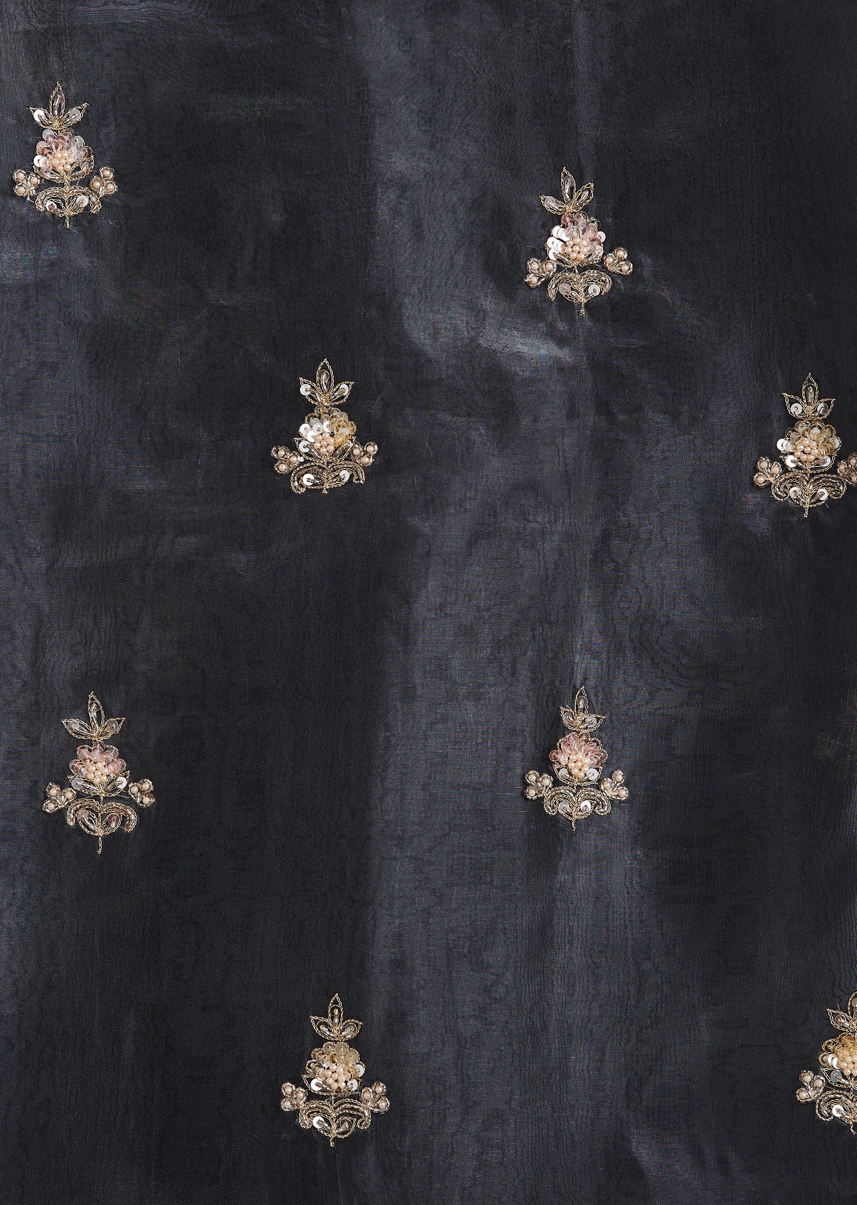 Contemporary Grey Organza Suit Set - Image 2
