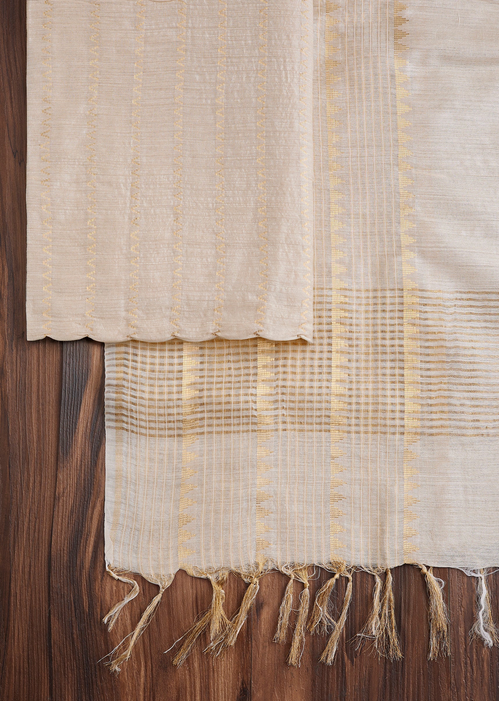 Cream Cotton Suit - Image 3