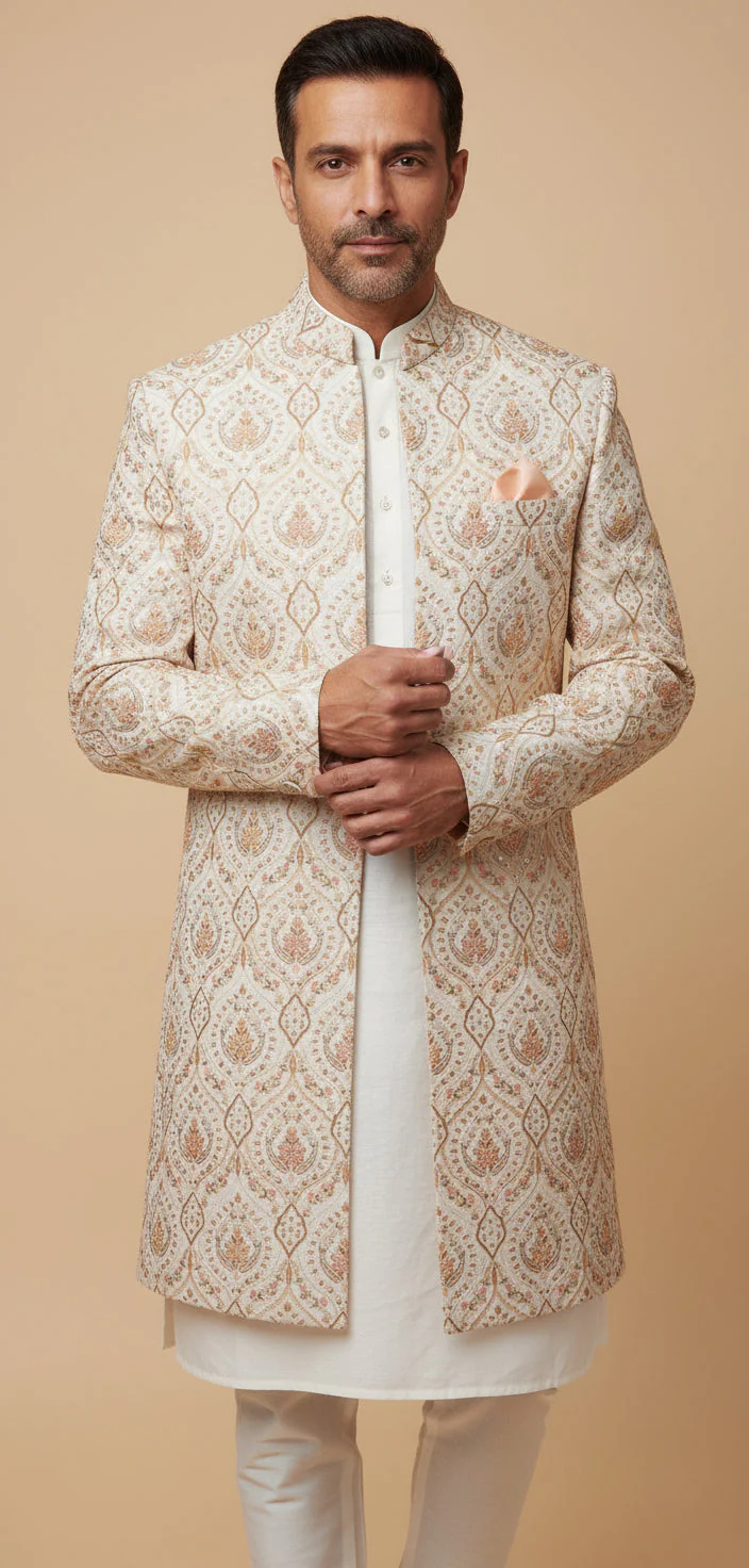 Cream Fusion Indo-Western - Image 2