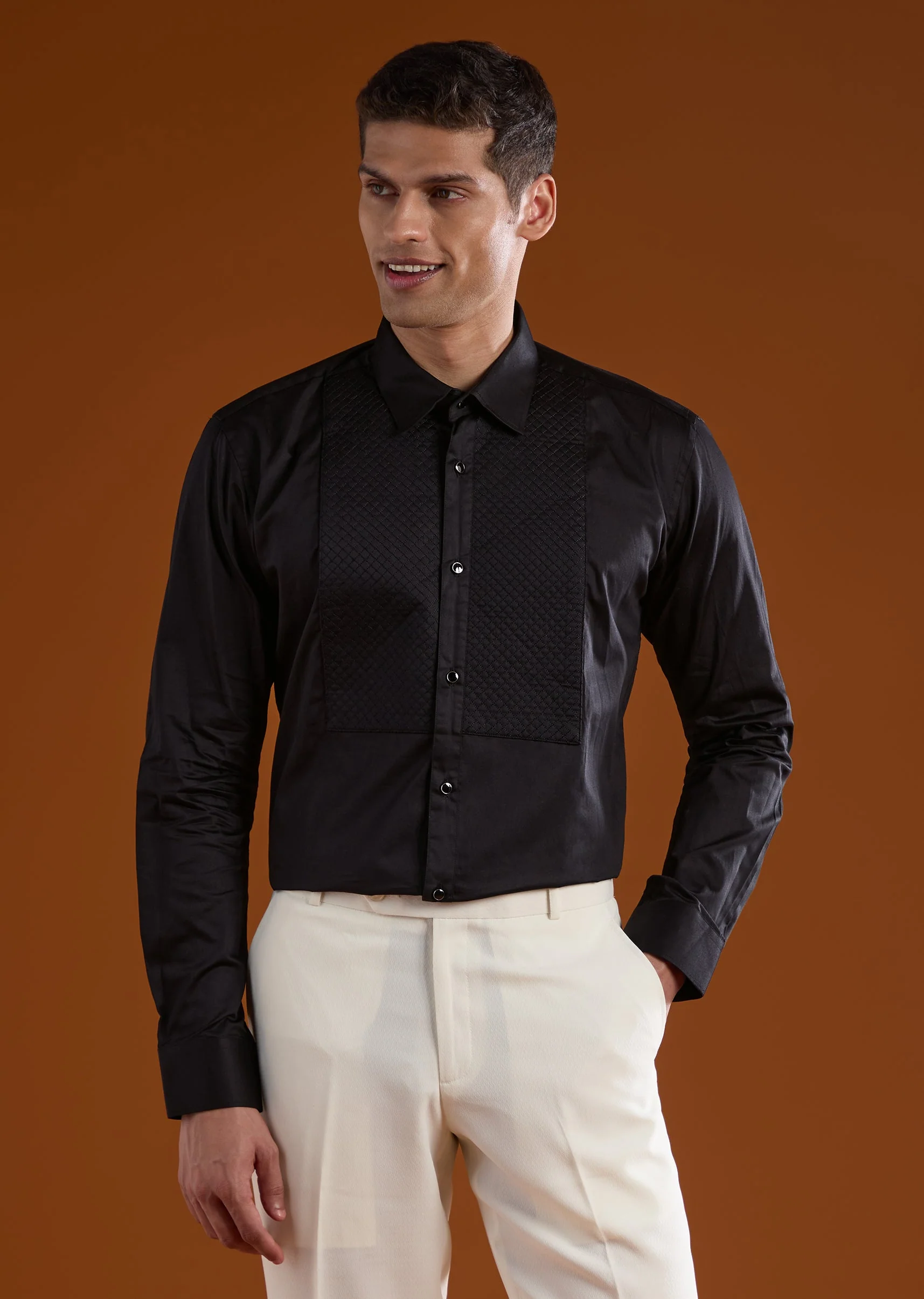 Cream Mens Tuxedo For Reception And Wedding Wear - Image 7