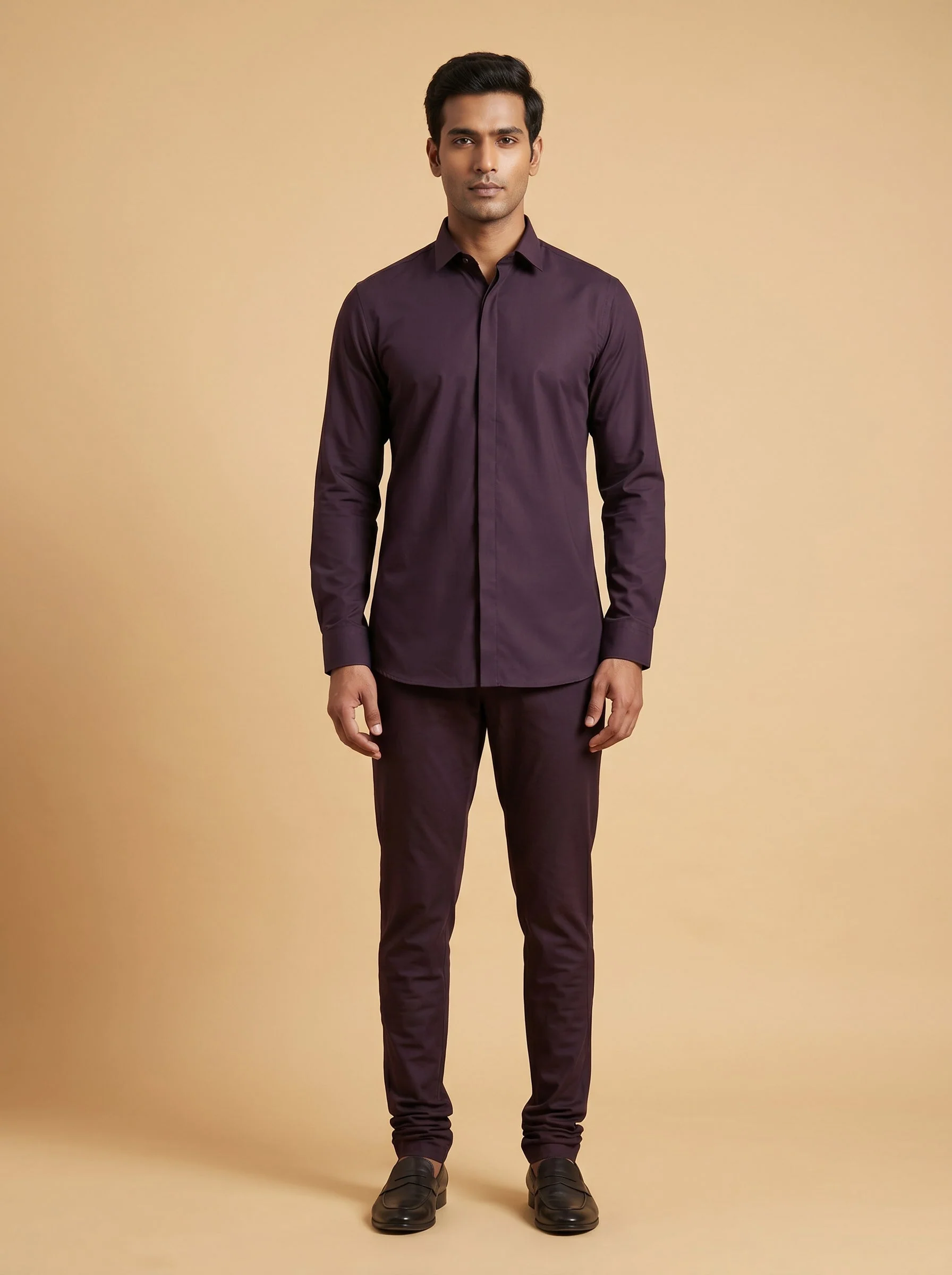 Dark Purple Formal Shirt