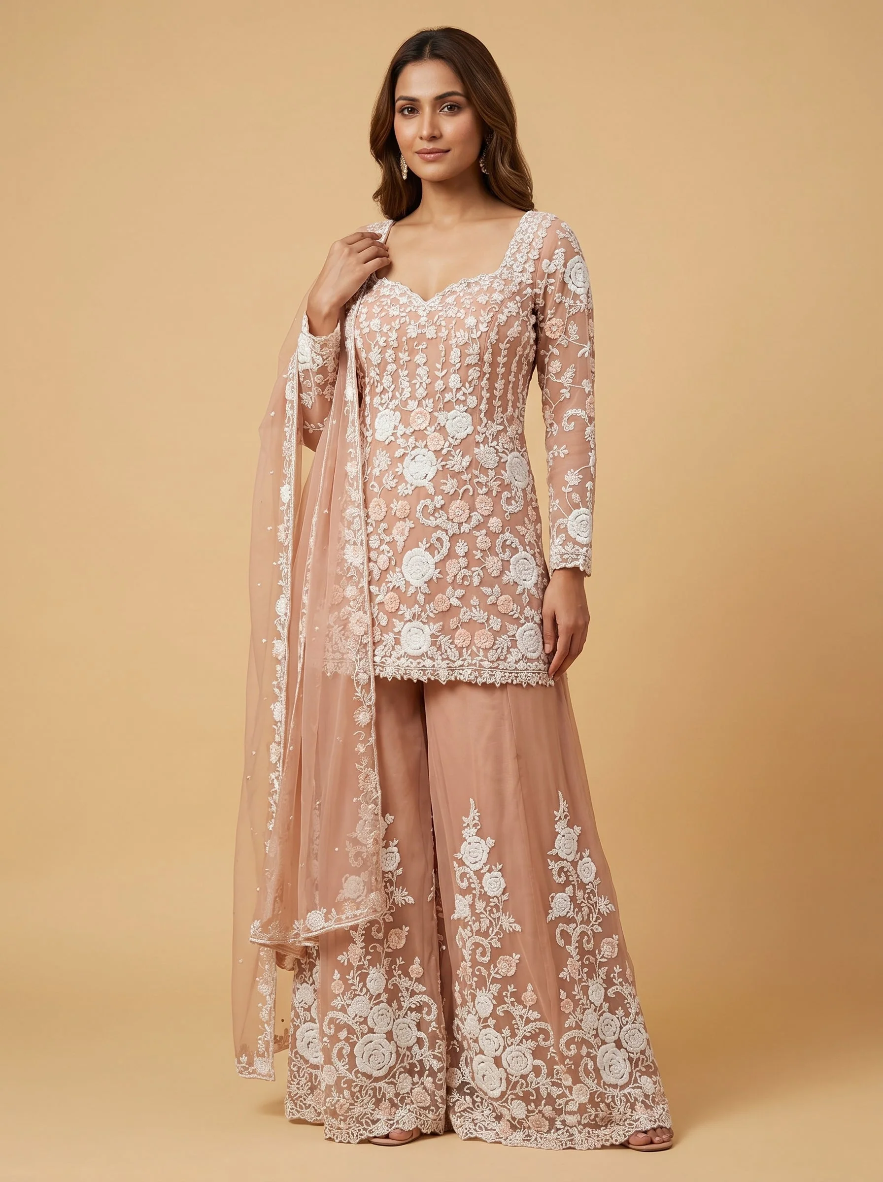 Dusty Peach Palazzo Set