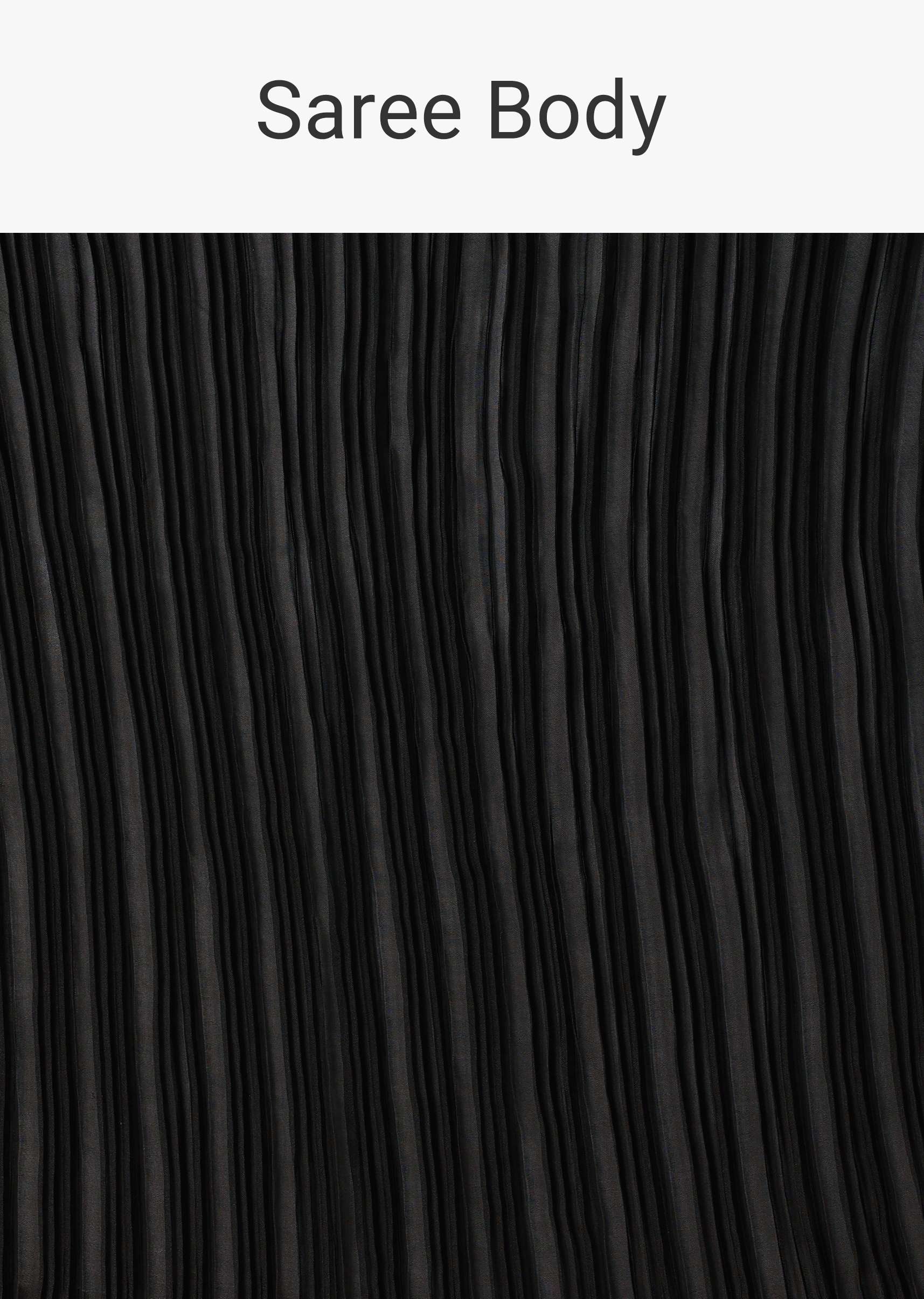 Elegant Pre Stitched Black Georgette Saree Set - Image 8