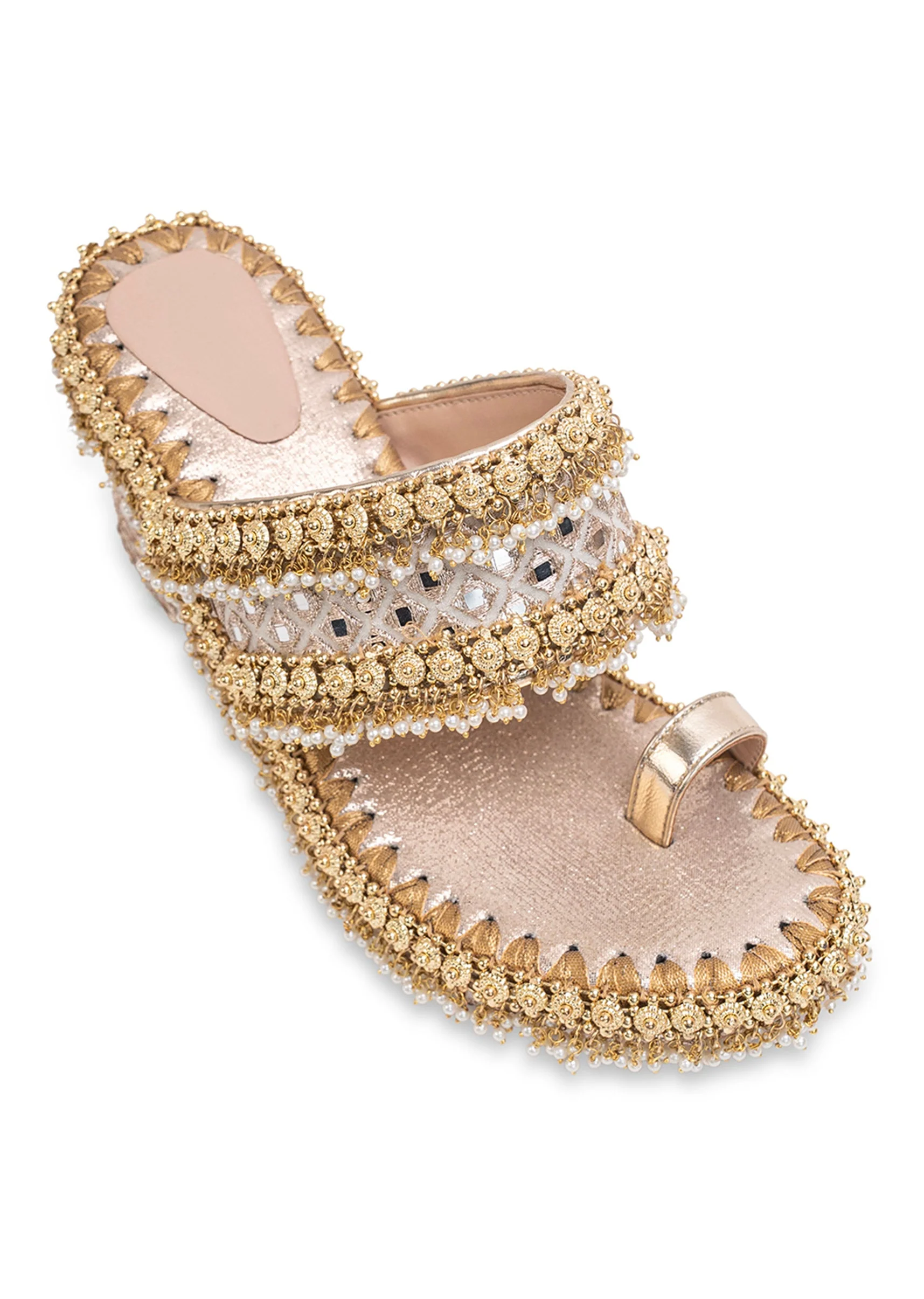 Embellished Off-White Wedges - Image 5
