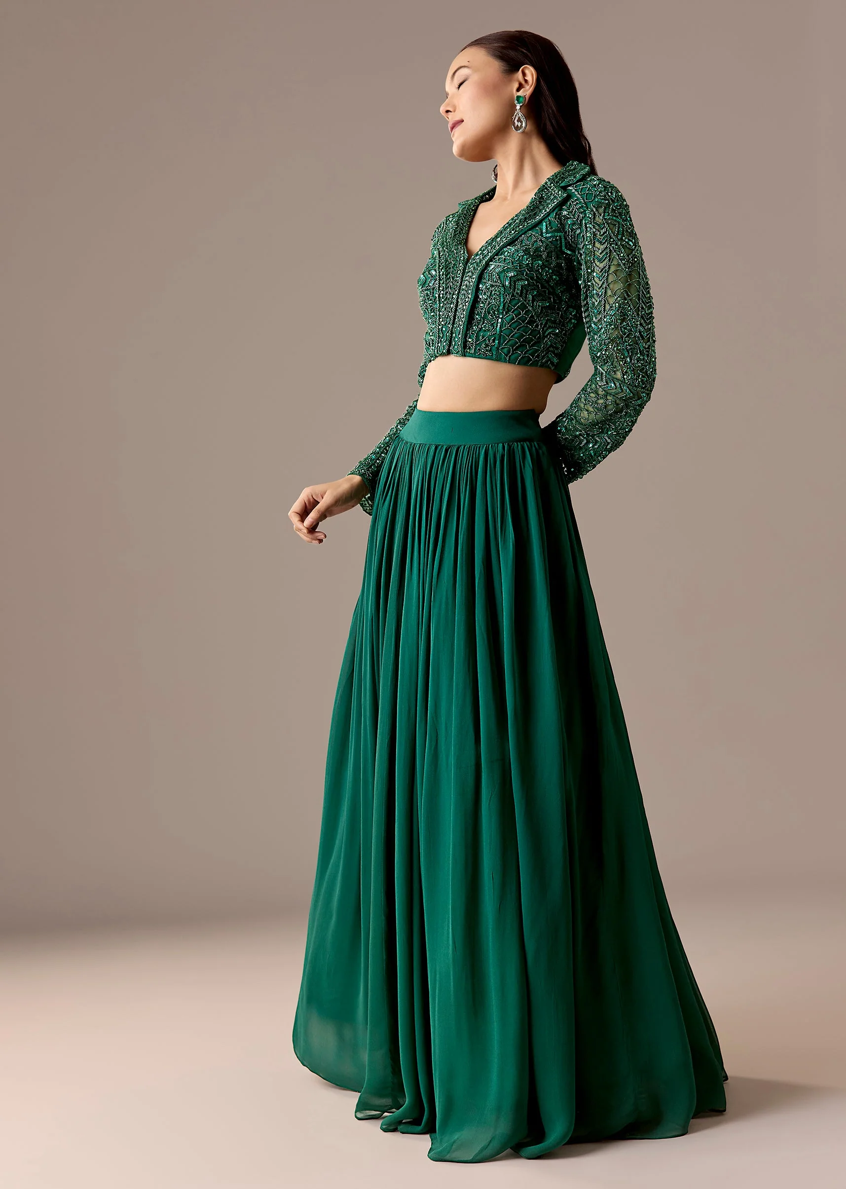 Emerald A Green Bridesmaid Lehenga Sets