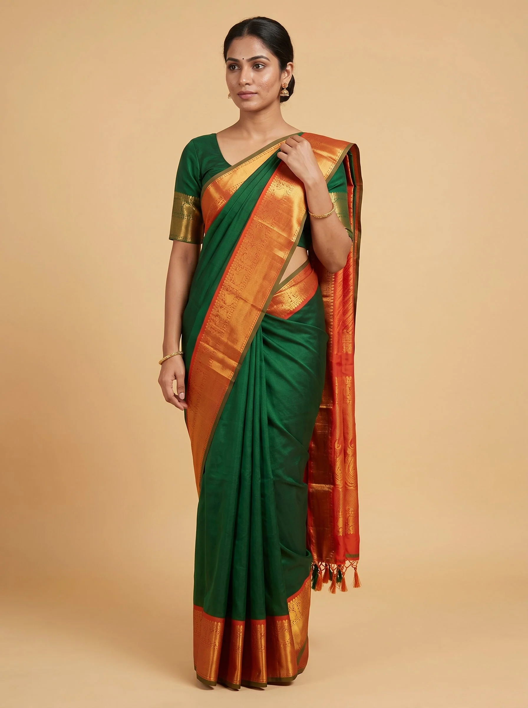 Emerald Green Charm Saree
