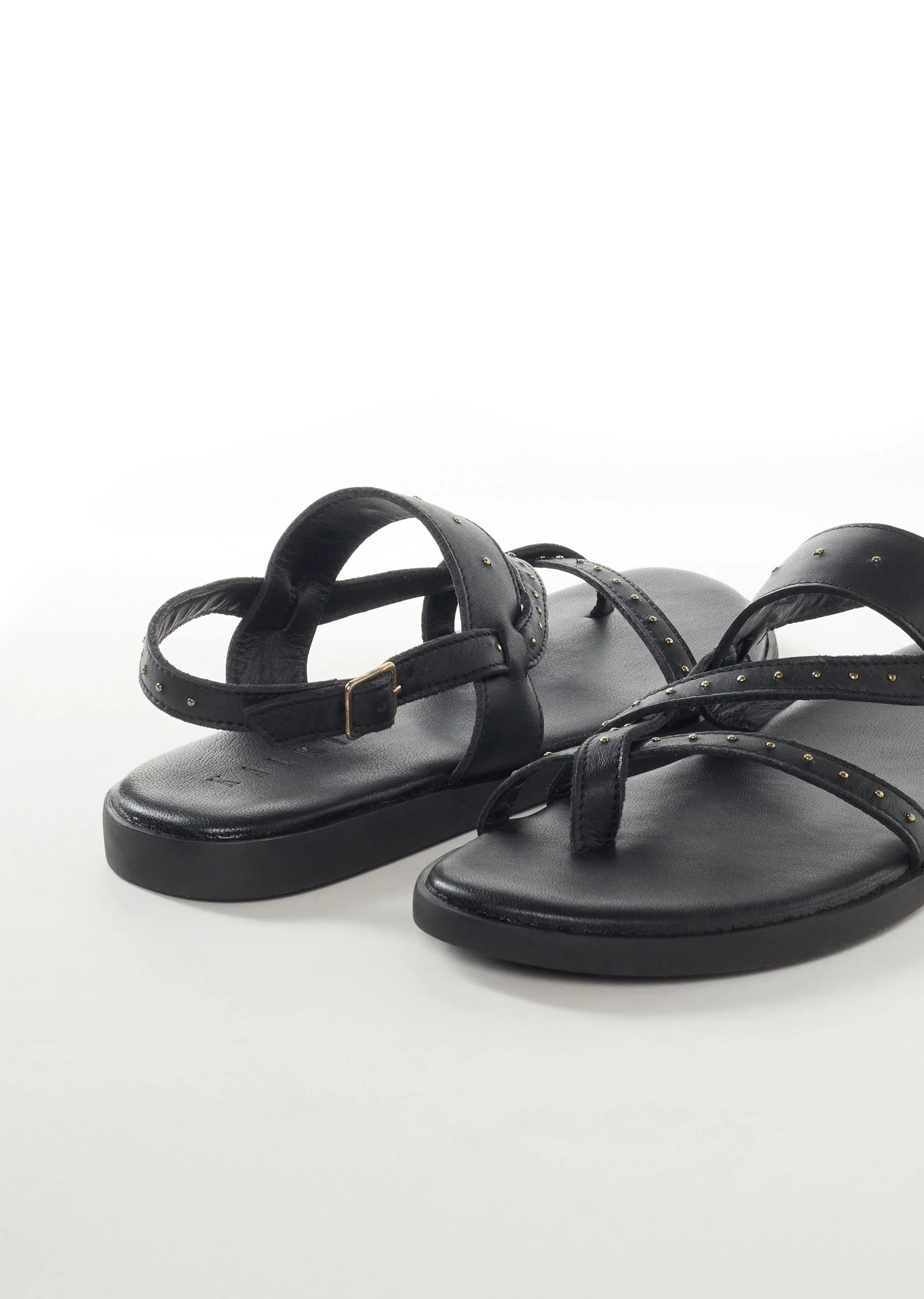 Faux Leather Footwear For Men in Black - Image 2