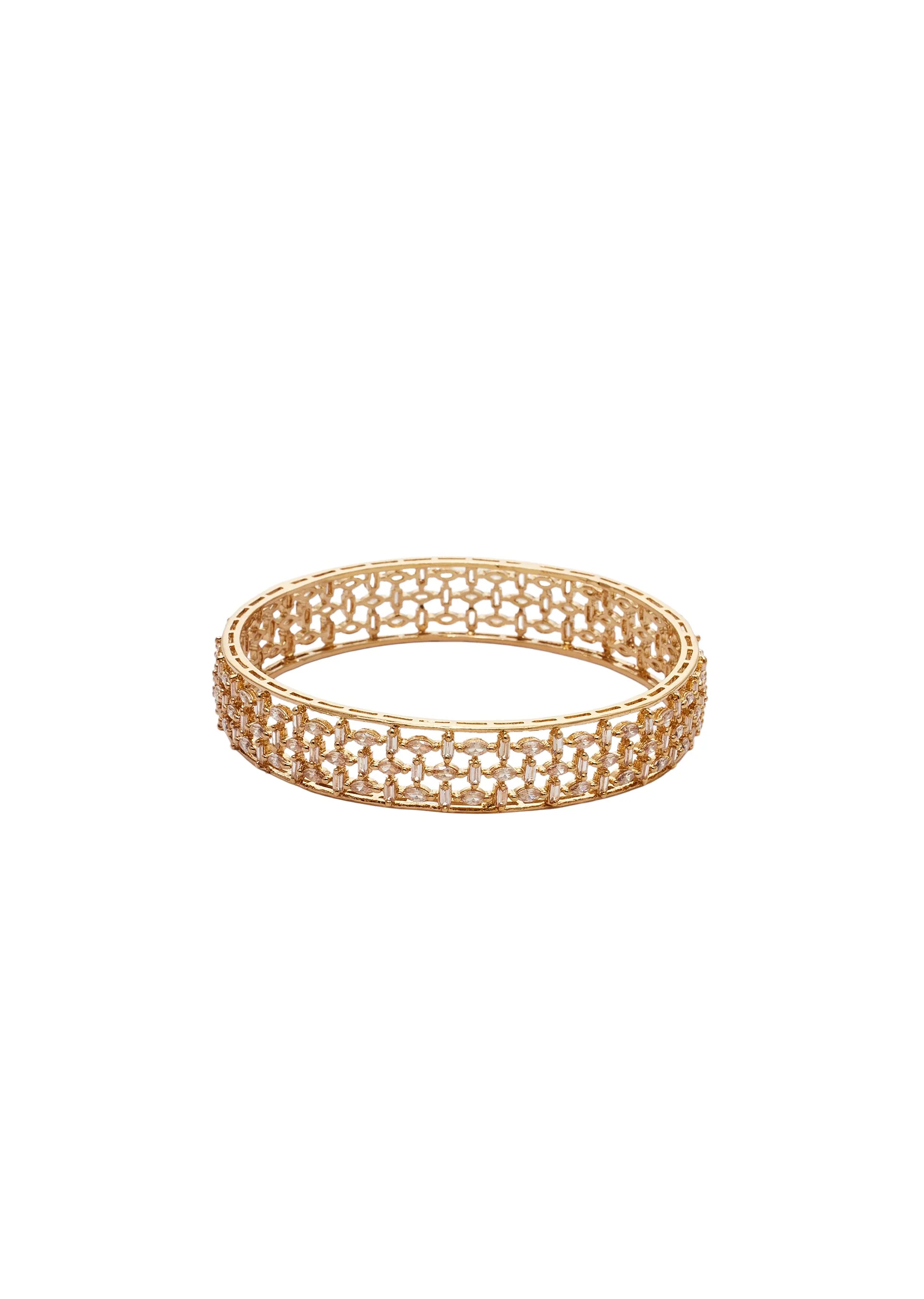 Filigree Gold Toned Bangle Set - Image 2